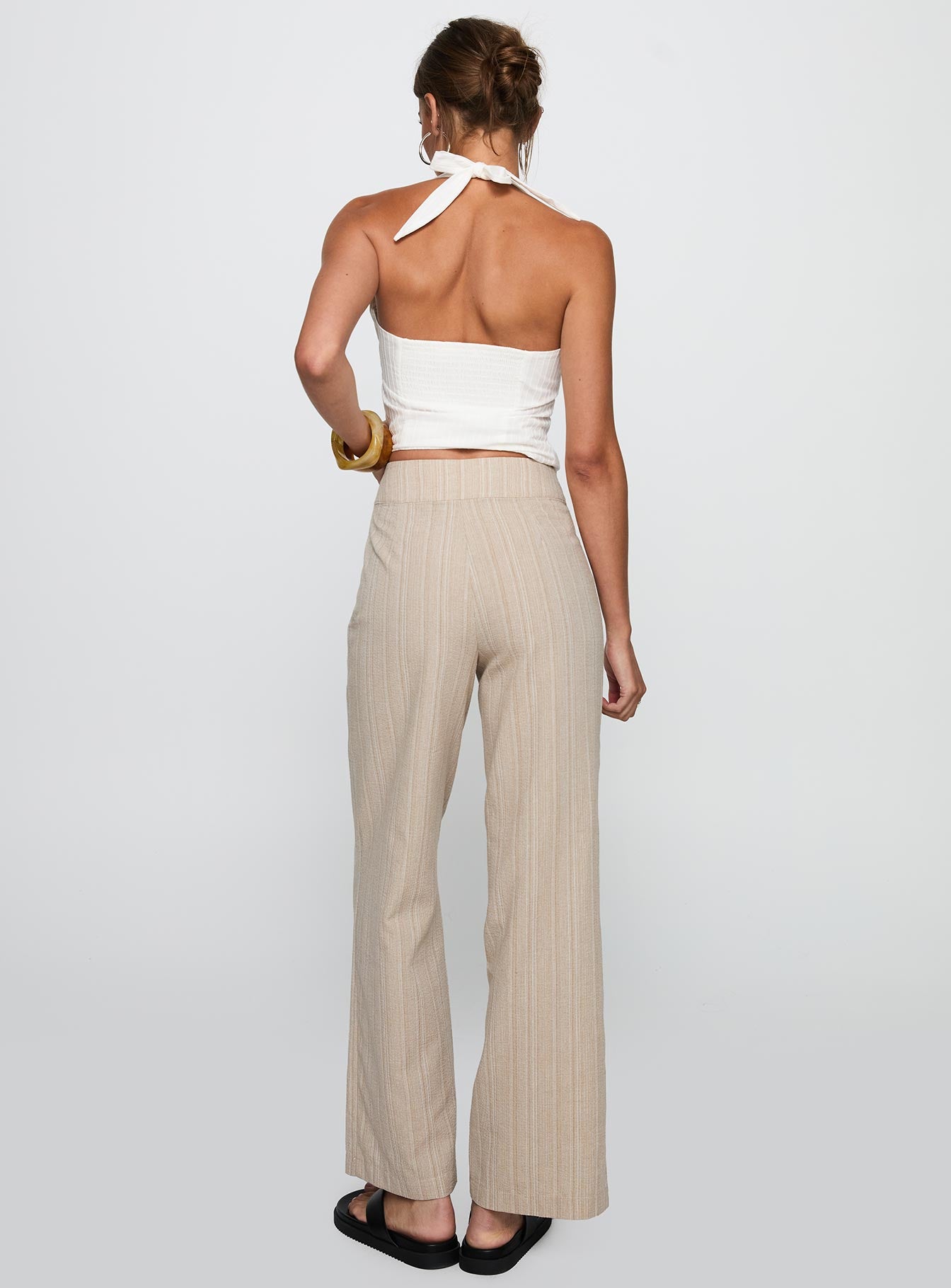 Rush Hours Tie Up Pants Beige - Image 5
