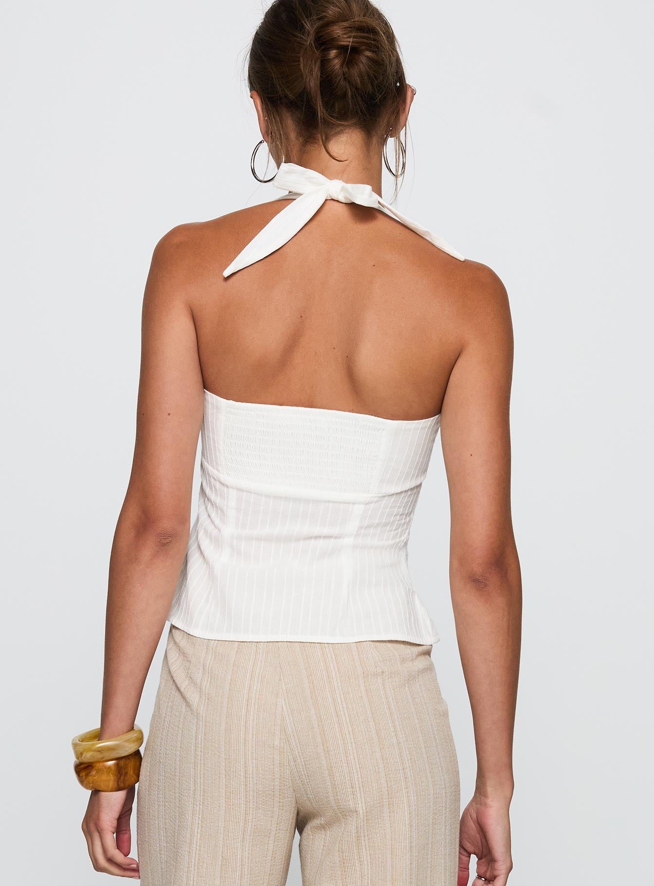 Isabetta Halter Top White - Image 5