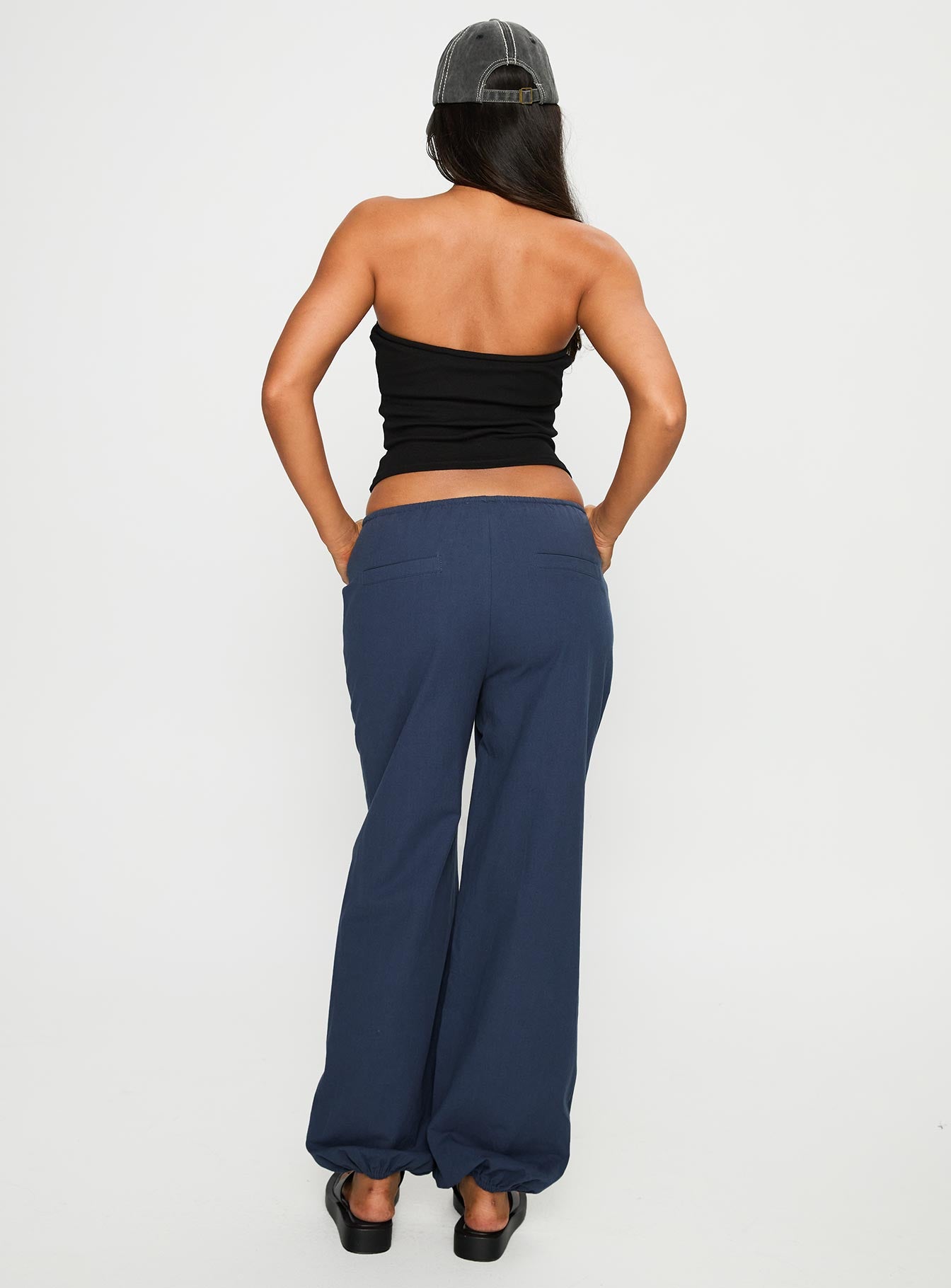 Zodie Low Waist Pants Navy - Image 4