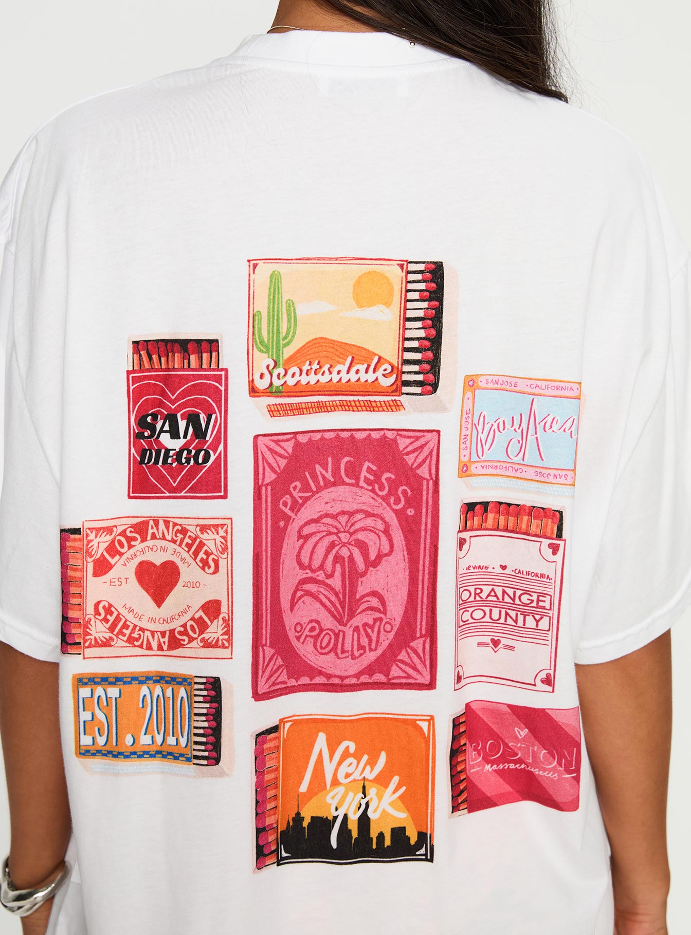Matchbox Collection Graphic Tee White Multi - Image 5