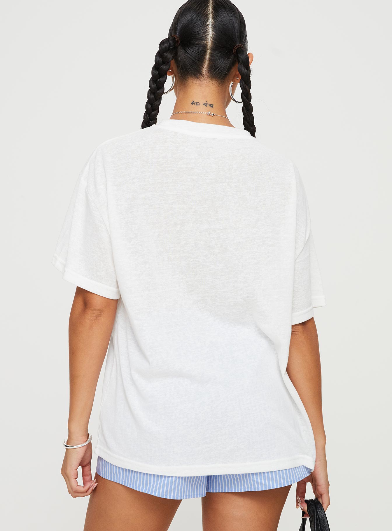 Larry Lobster Oversized Tee White - Image 5