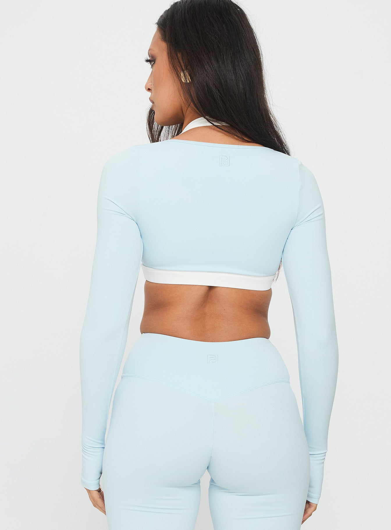 Vitality Long Sleeve Active Crop Blue - Image 5
