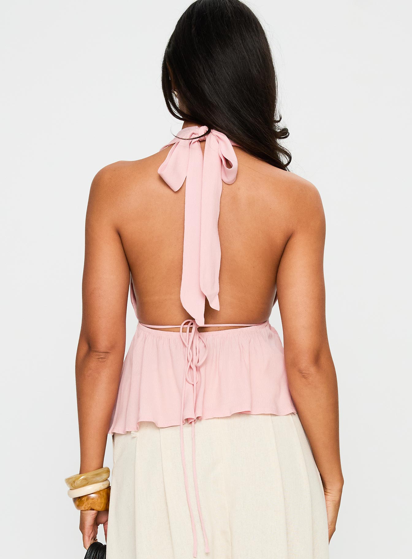 Saddler Halter Top Pink - Image 4