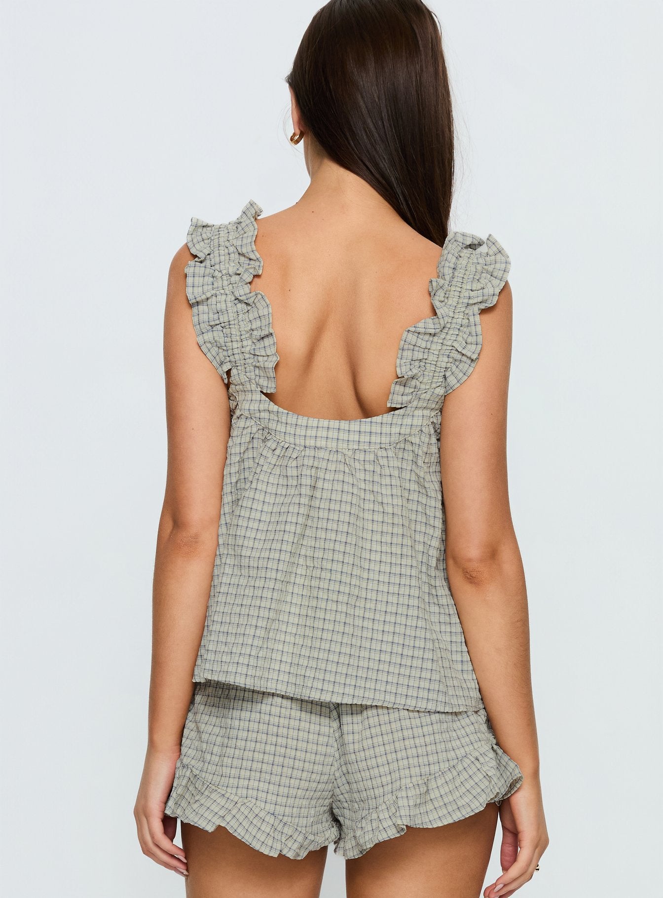 Santabelle Frill Top Check - Image 5