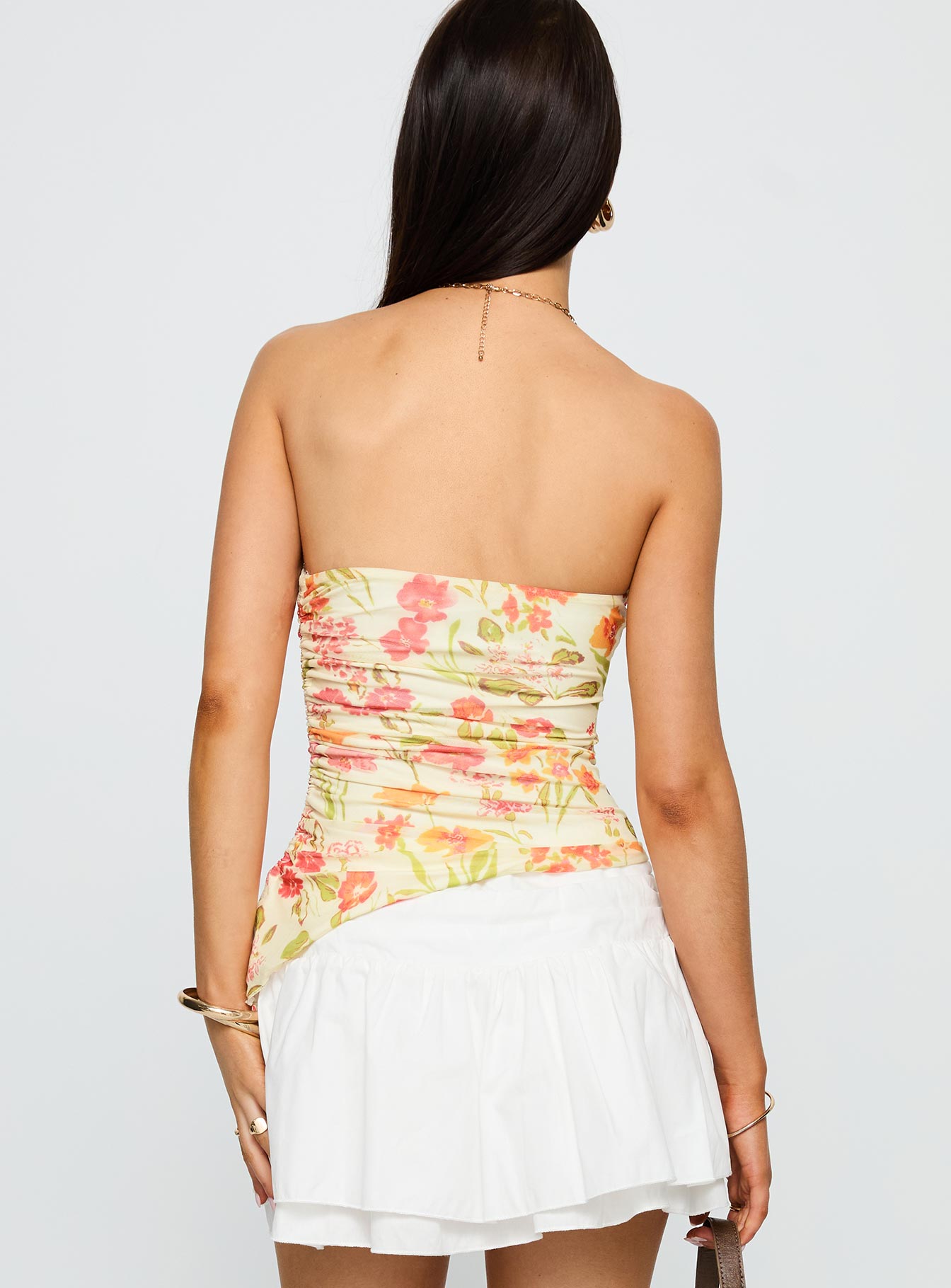 Heidan Strapless Top Red Floral - Image 5