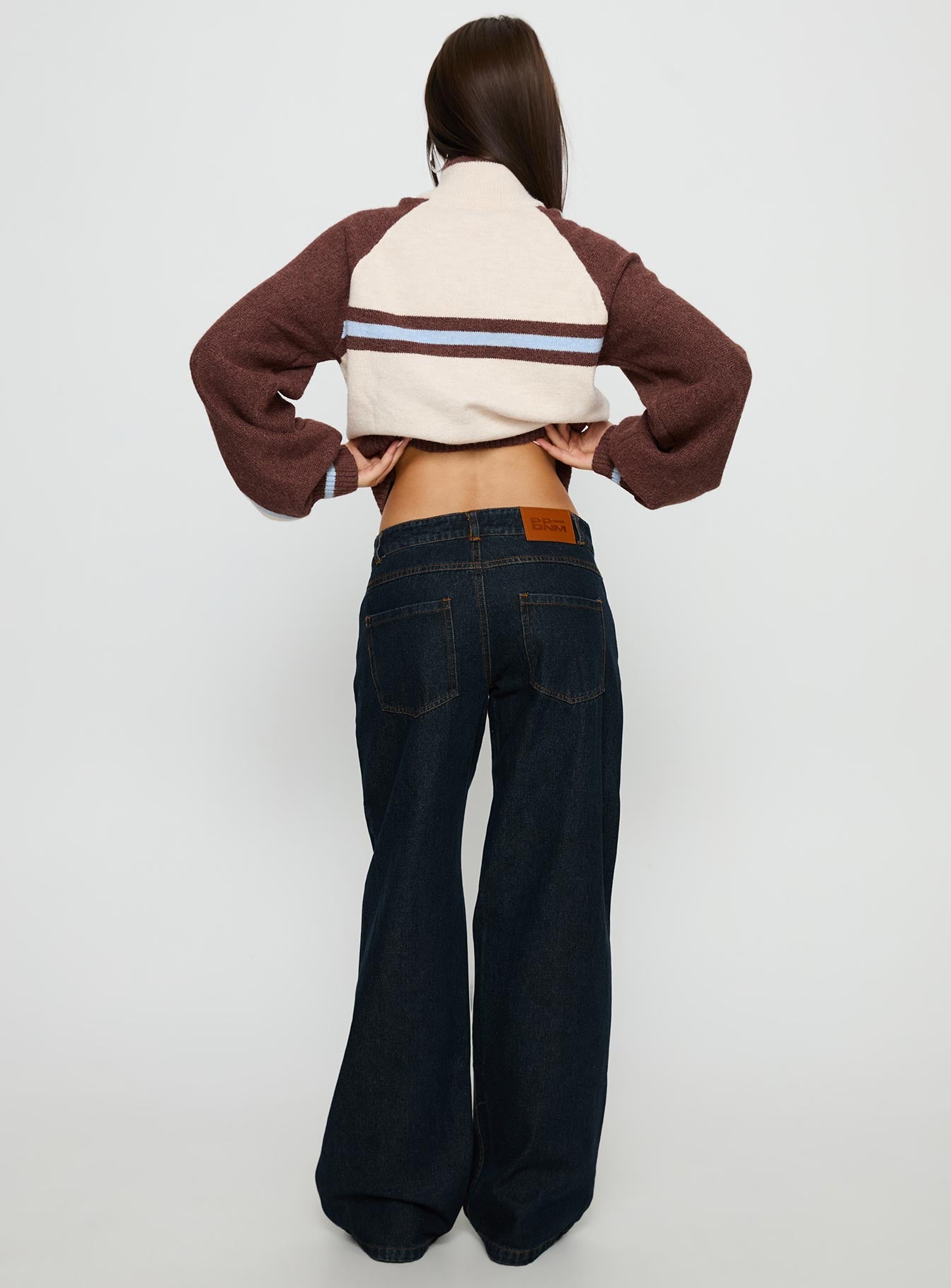 Korinne Low Rise Baggy Jeans Indigo - Image 5