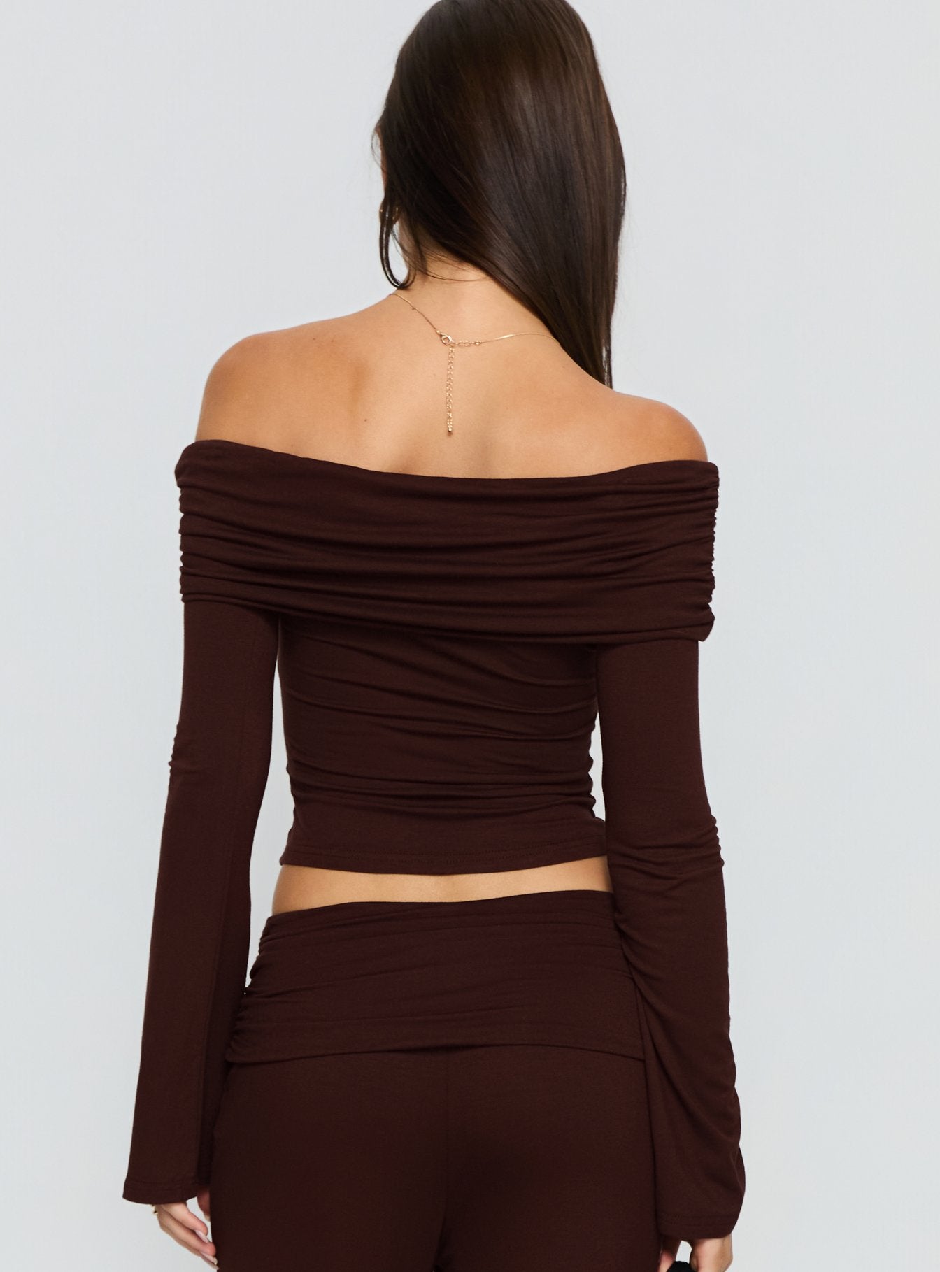 Fawne Long Sleeve Top Brown - Image 5