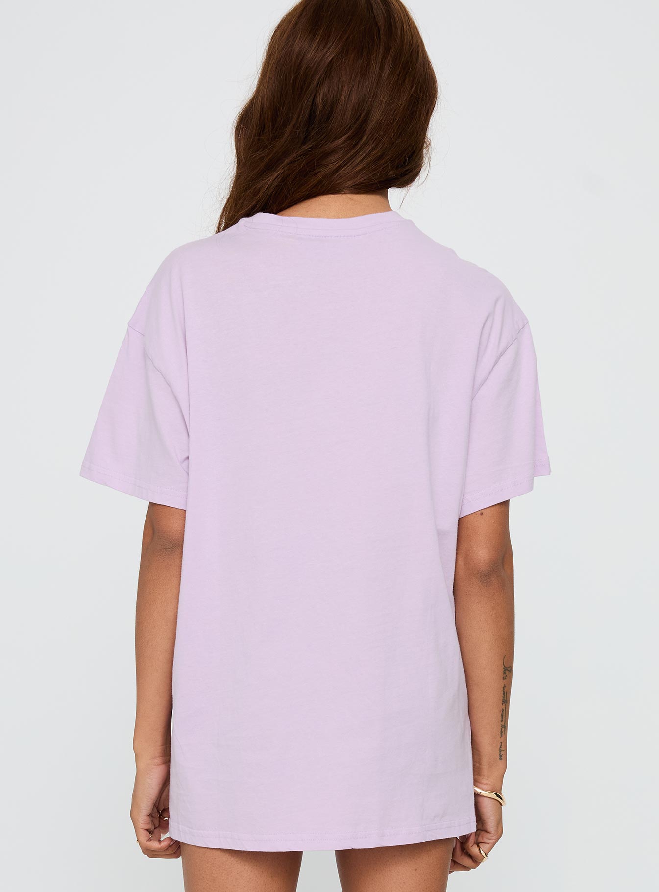 Malibu Sunset Oversized Graphic Tee Purple - Image 4
