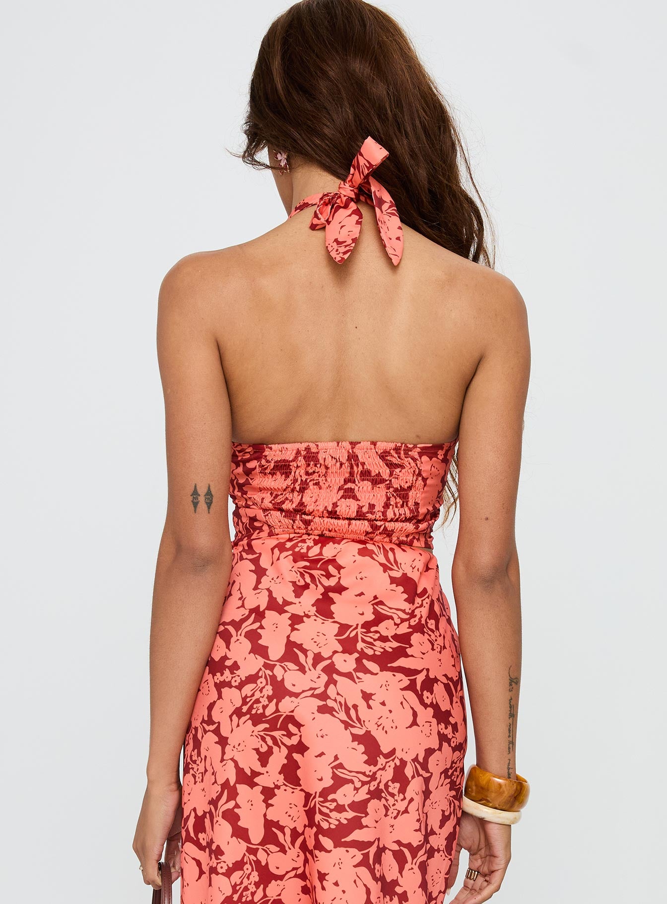 Casablanca Halter Top Red Floral - Image 4