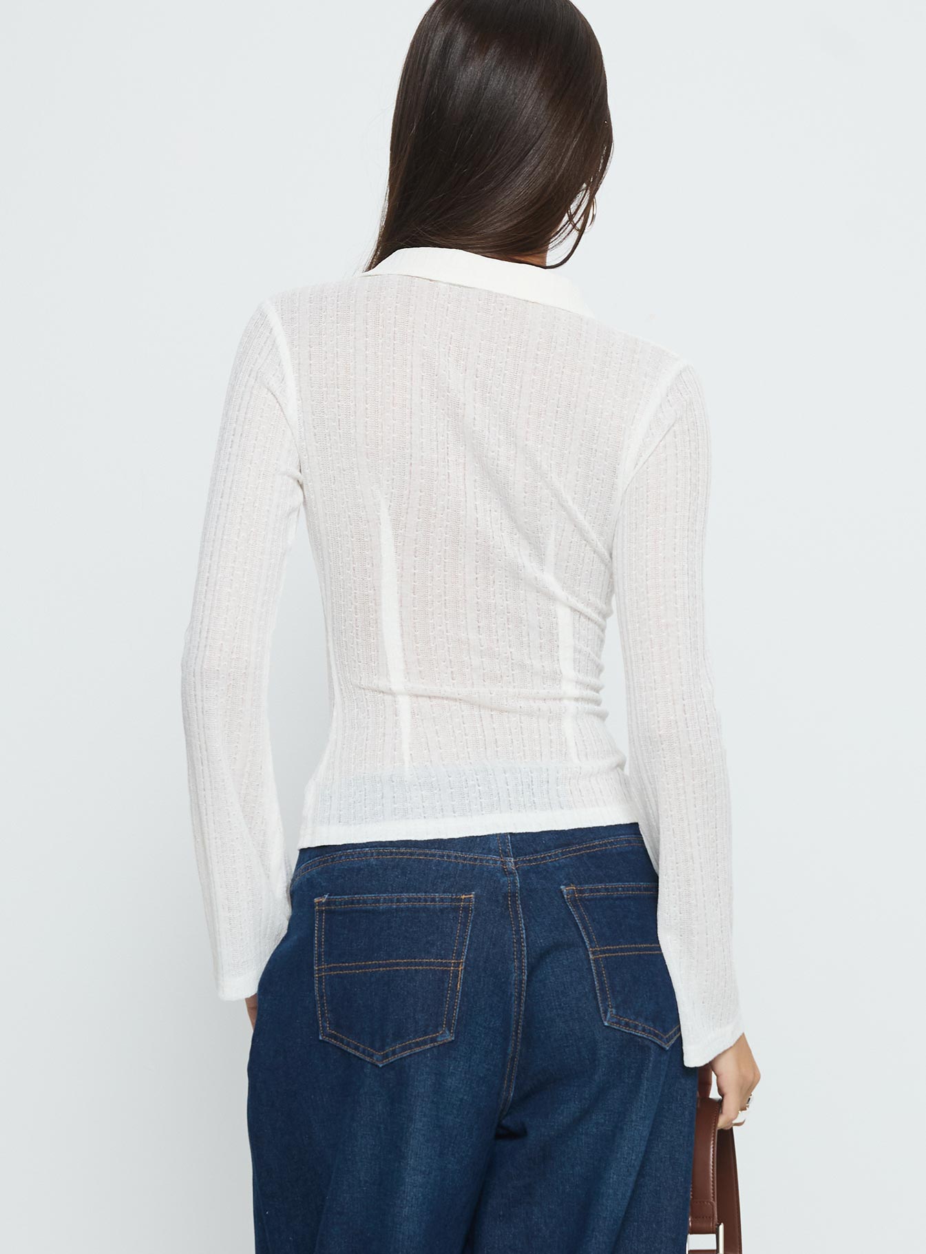 When You Sleep Long Sleeve Top White - Image 5