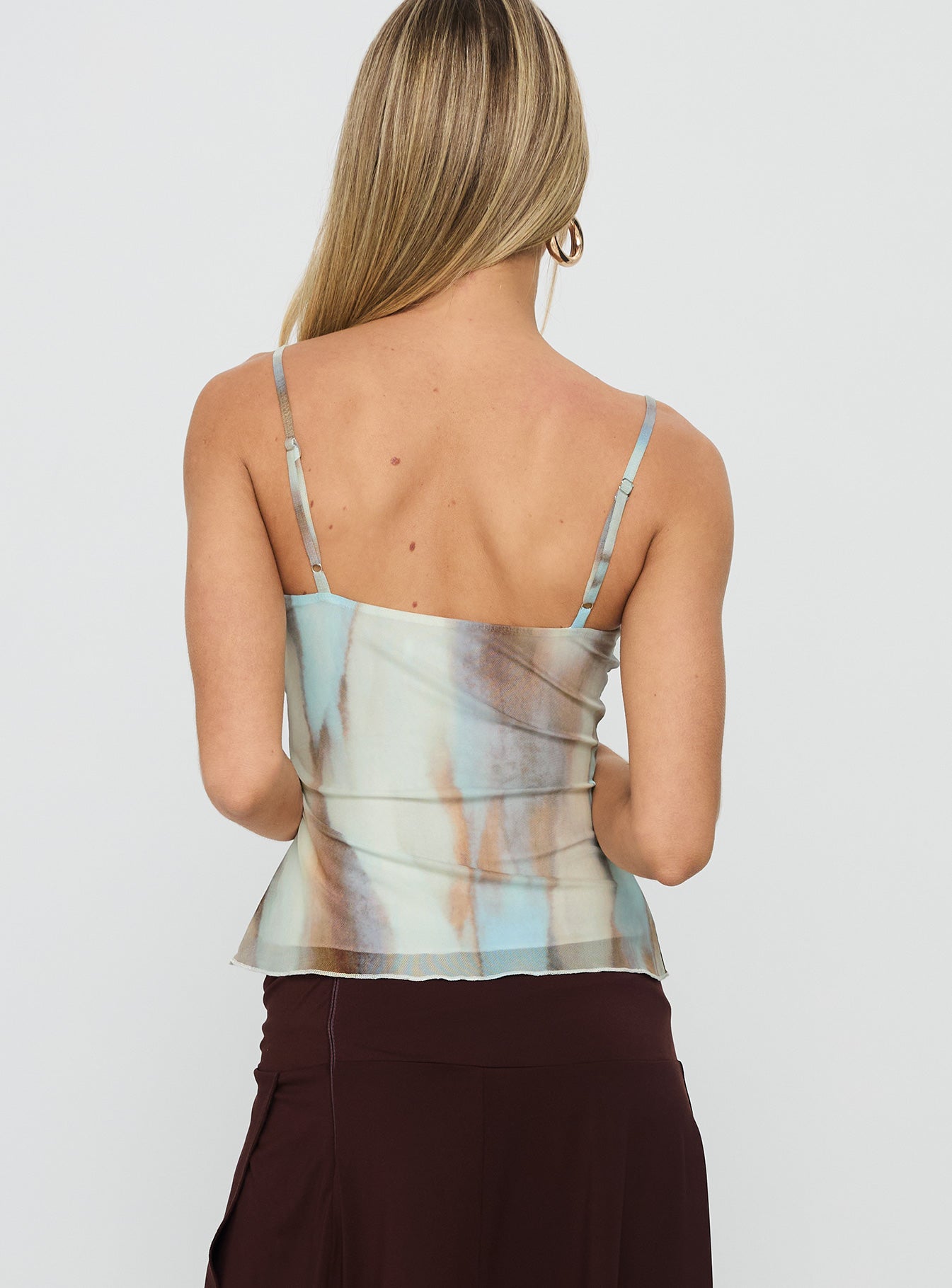 Bloomsbury Top Blue Brown - Image 4