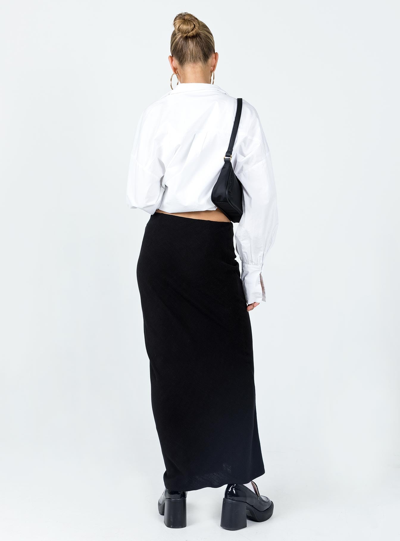 Jodie Maxi Skirt Black - Image 6