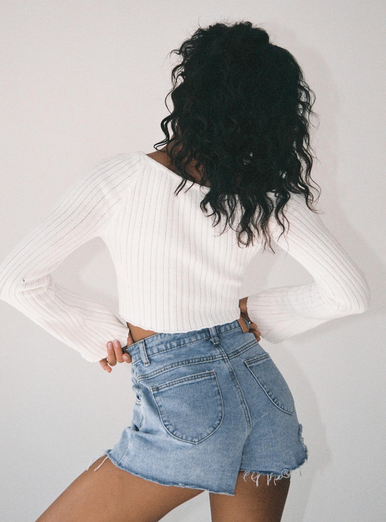 Feels Like Summer Denim Shorts - Image 5