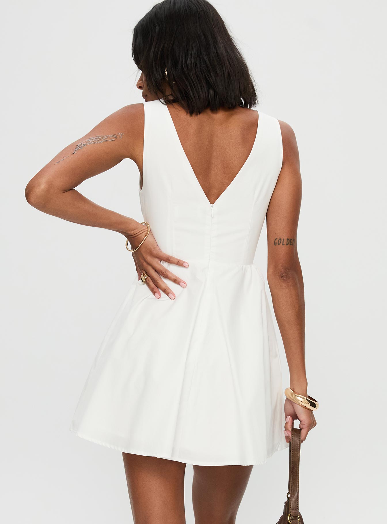 Maryvonne Mini Dress White - Image 5