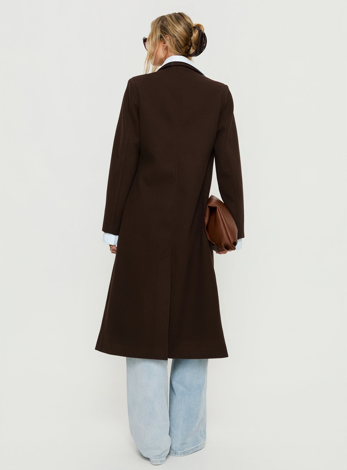 Prolific Longline Coat Brown - Image 4