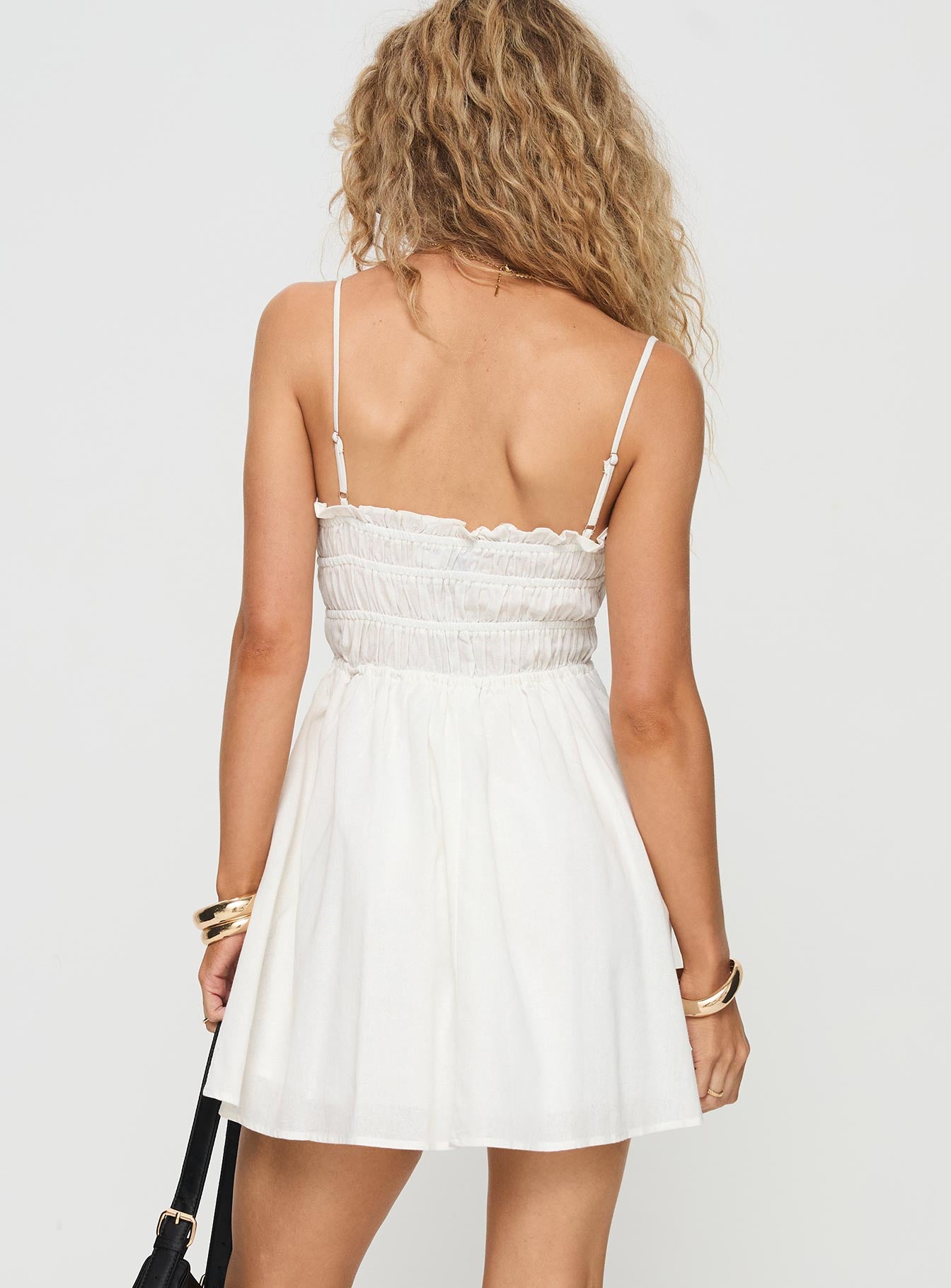 Ketzia Mini Dress White - Image 5