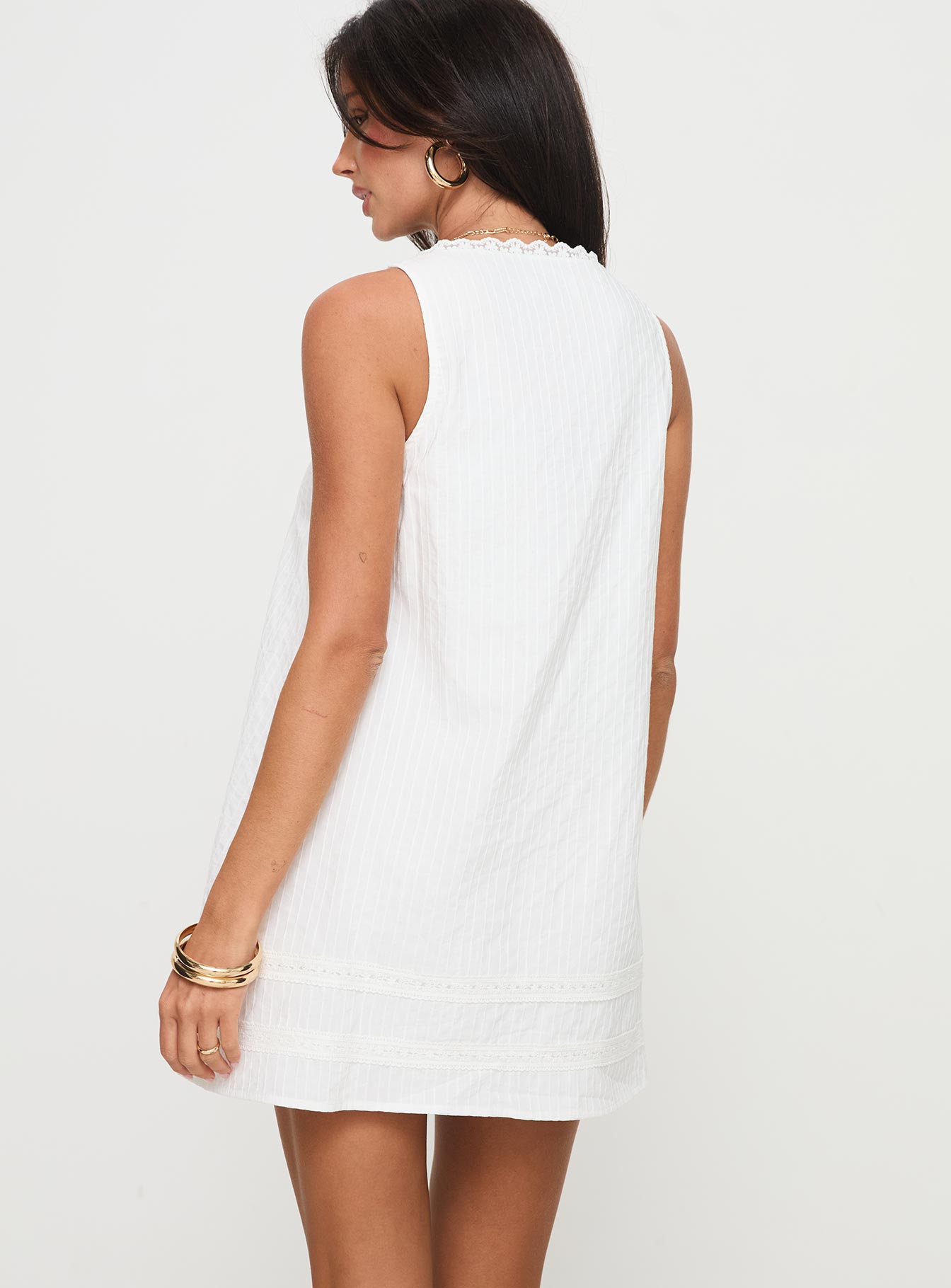 Alanah Mini Dress White - Image 6