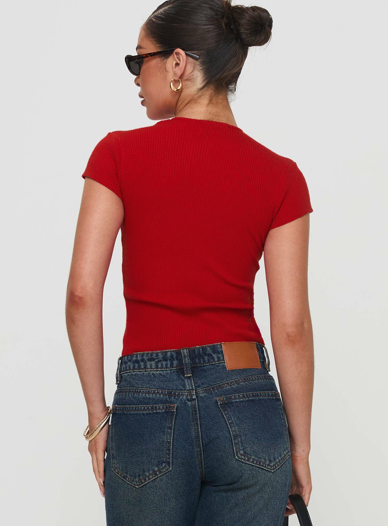 Suzu Knit Top Red - Image 5