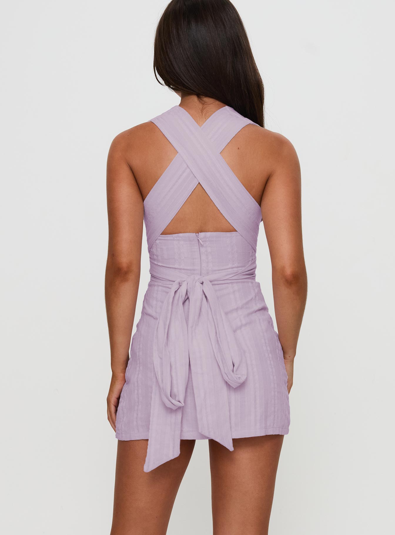 Alsace Mini Dress Lilac - Image 7
