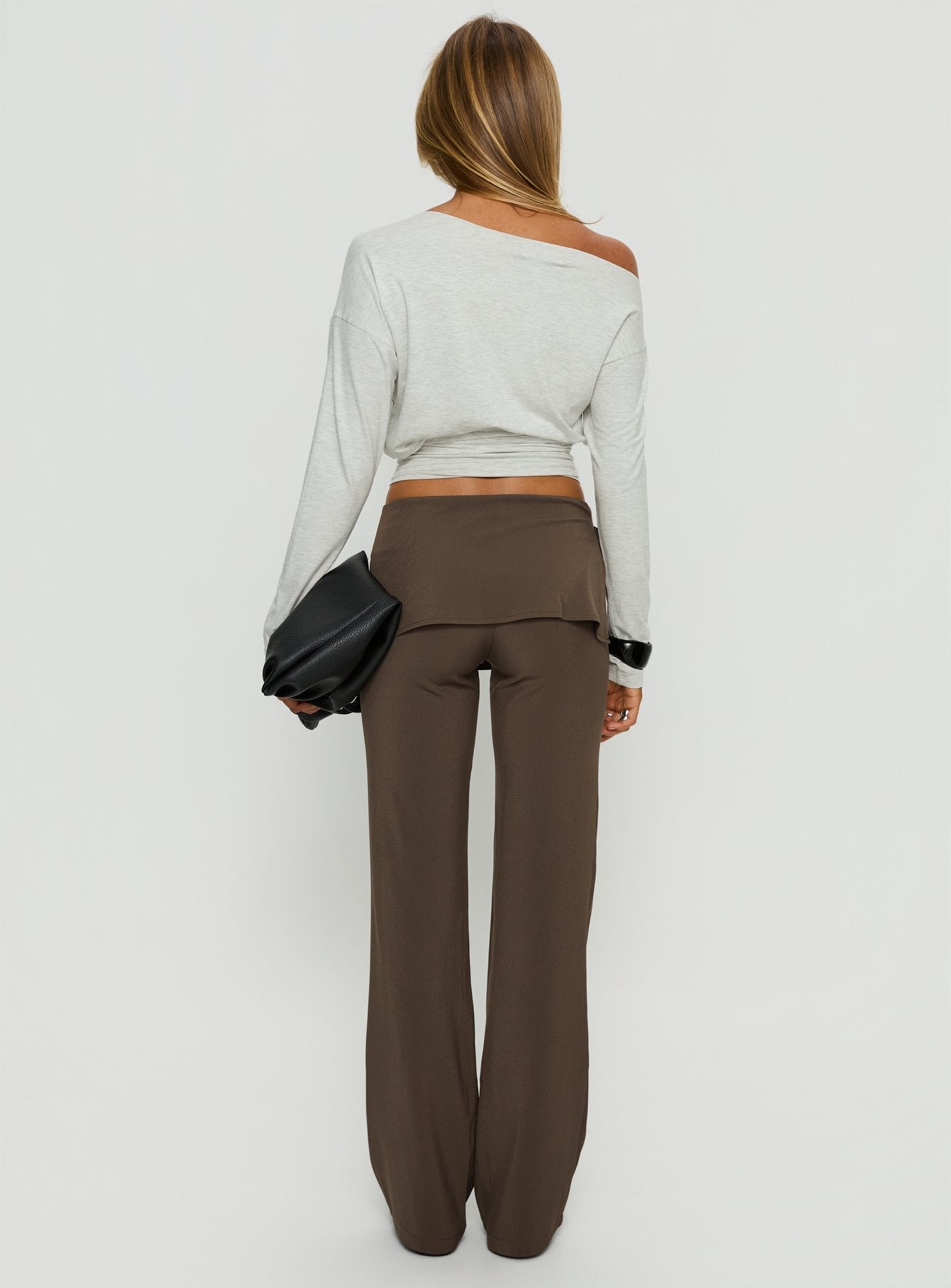 Elka Wrap Trousers Truffle - Image 5