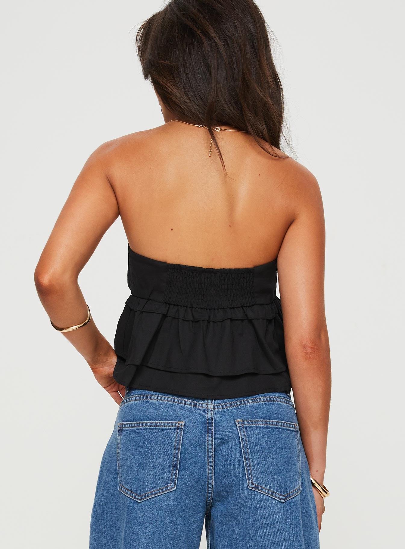 Ericka Strapless Top Black - Image 5