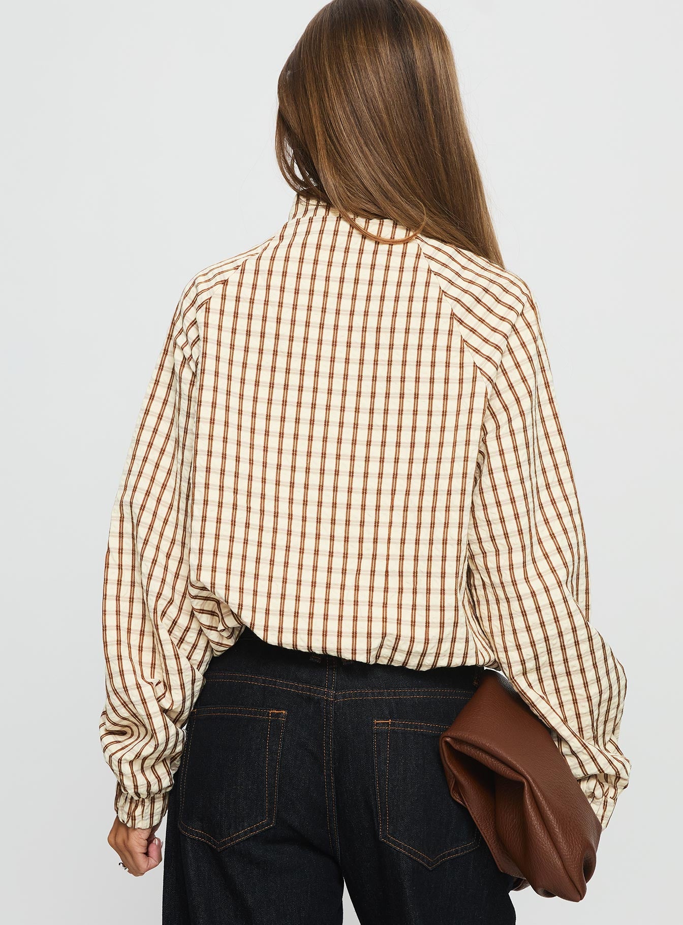 Kalle Jacket Brown Check - Image 5