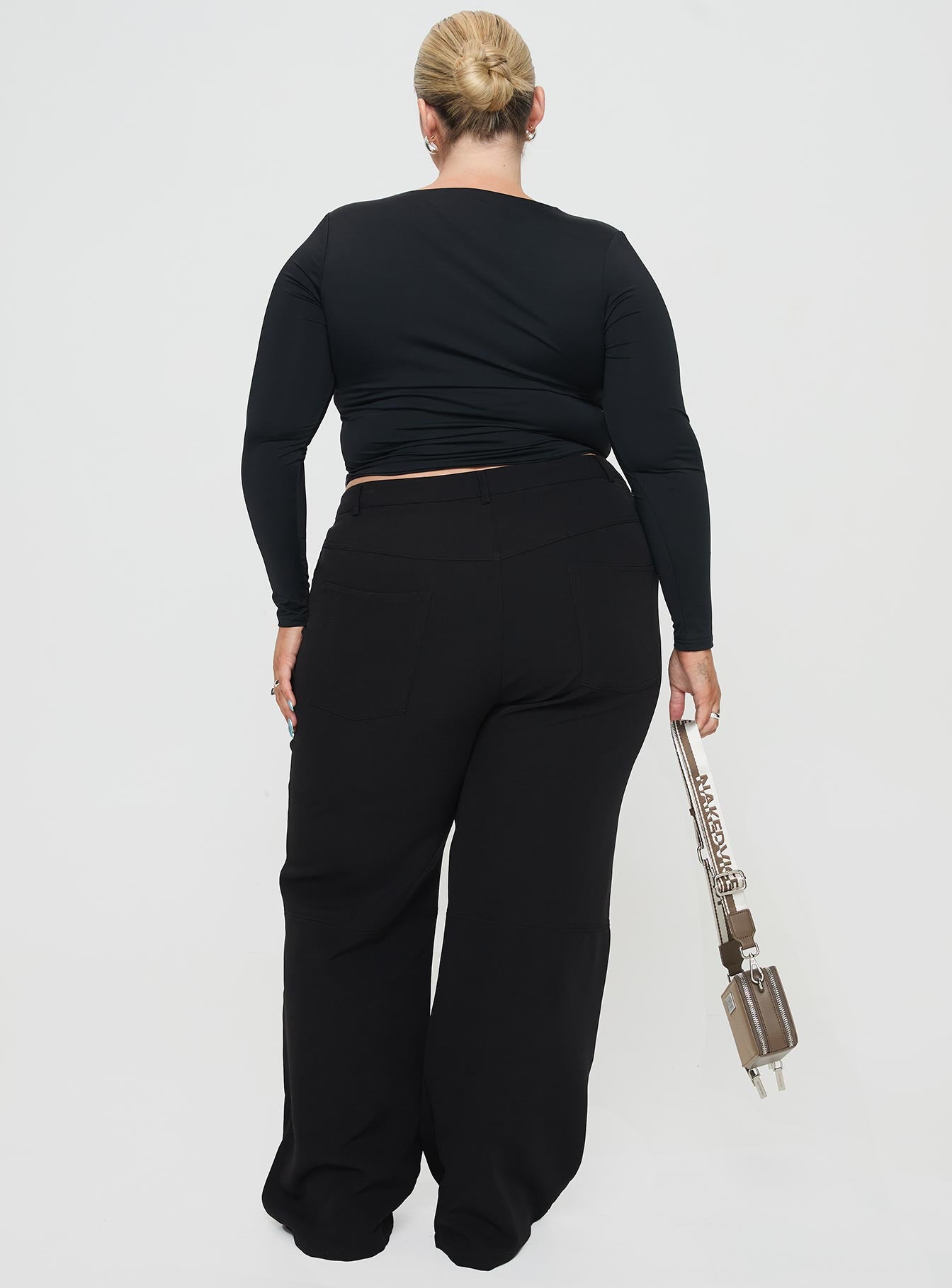 Back In Time Long Sleeve Top Black Curve - Image 5