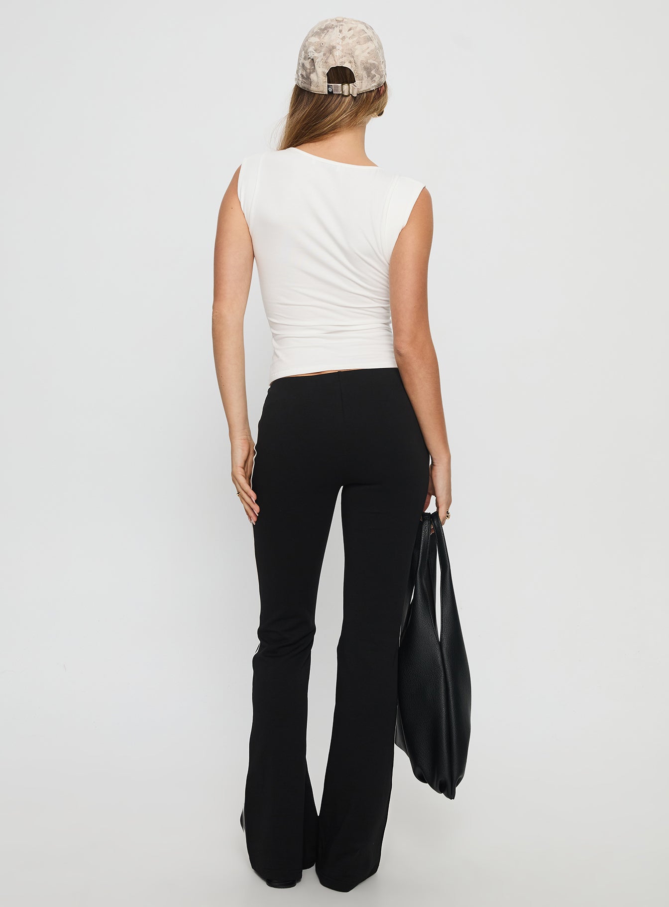 Simki Jersey Flare Pants Black - Image 5