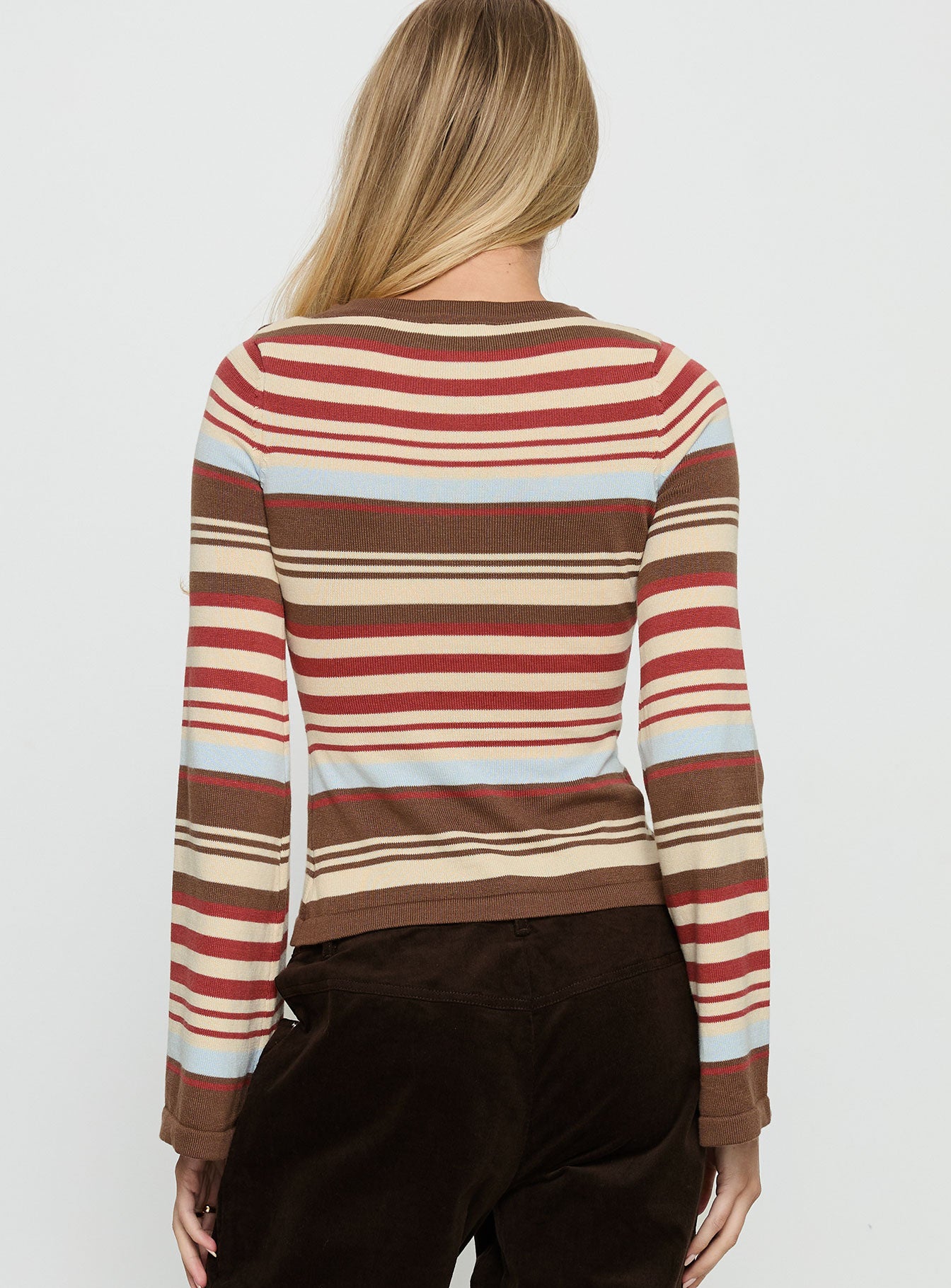 Milda Knit Cardigan Multi Stripe - Image 5