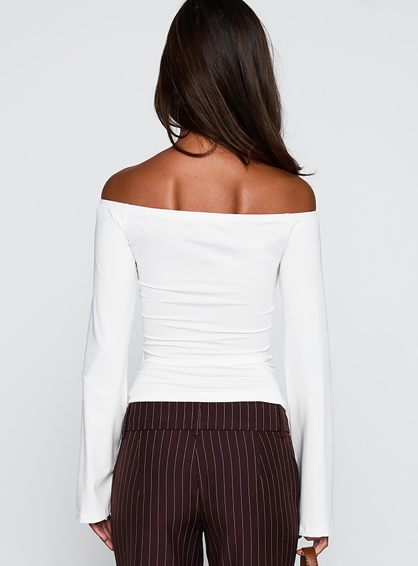 Nevah Long Sleeve Top White - Image 5