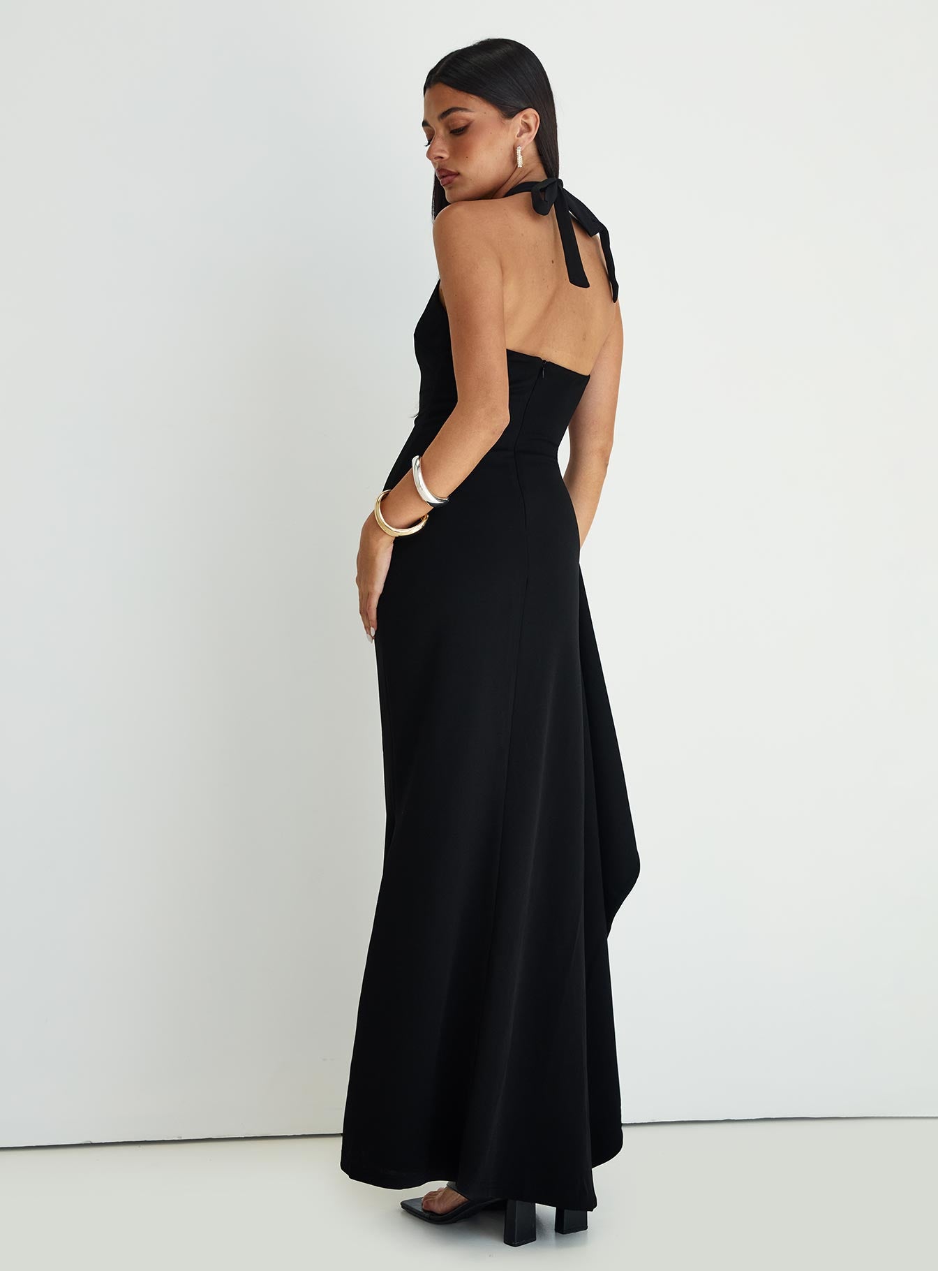 Guisefene Halter Maxi Dress Black - Image 4
