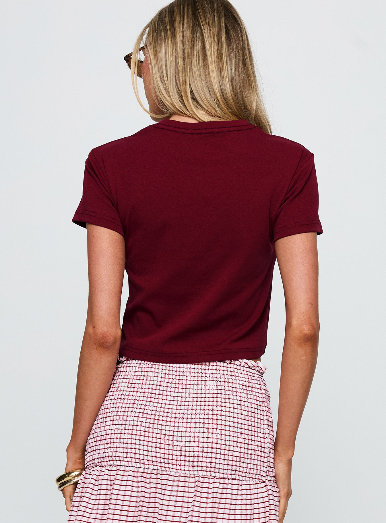 Aerosmith Vintage Graphic Top Burgundy - Image 5
