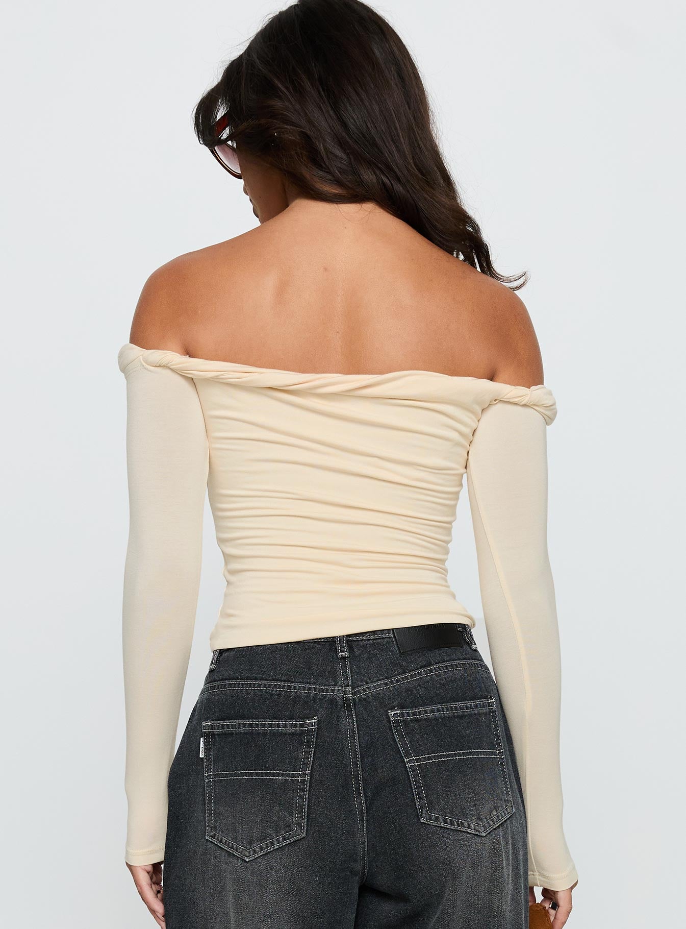 Dusky Long Sleeve Top Cream - Image 5
