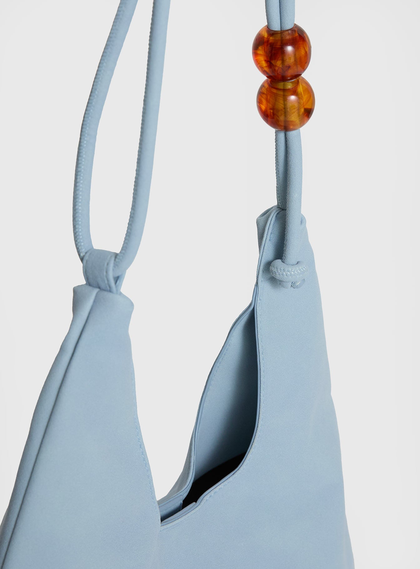 Cherie Faux Suede Shoulder Bag Blue - Image 5