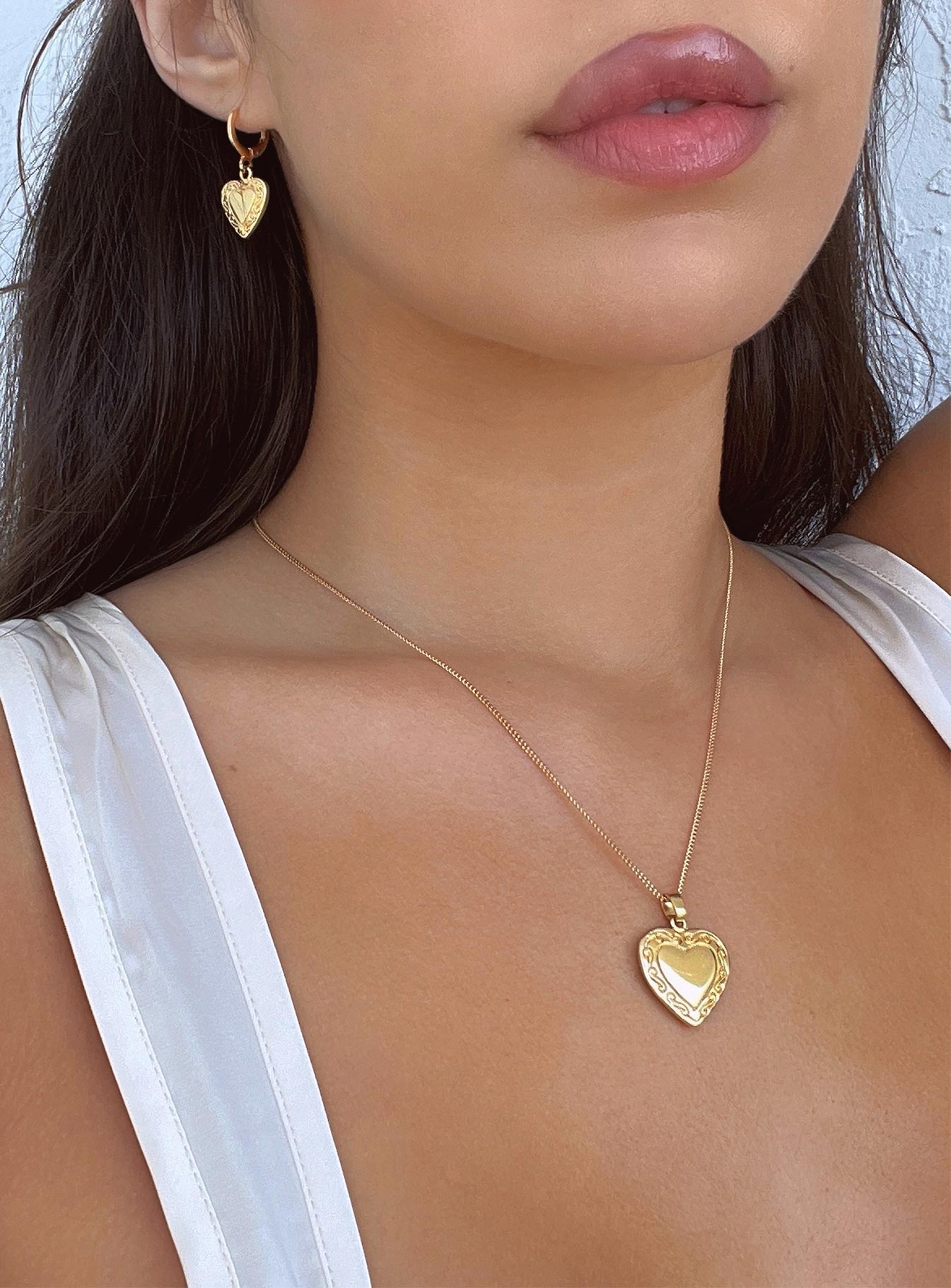 Lock It Up Gold Plated Necklace Gold - Image 4