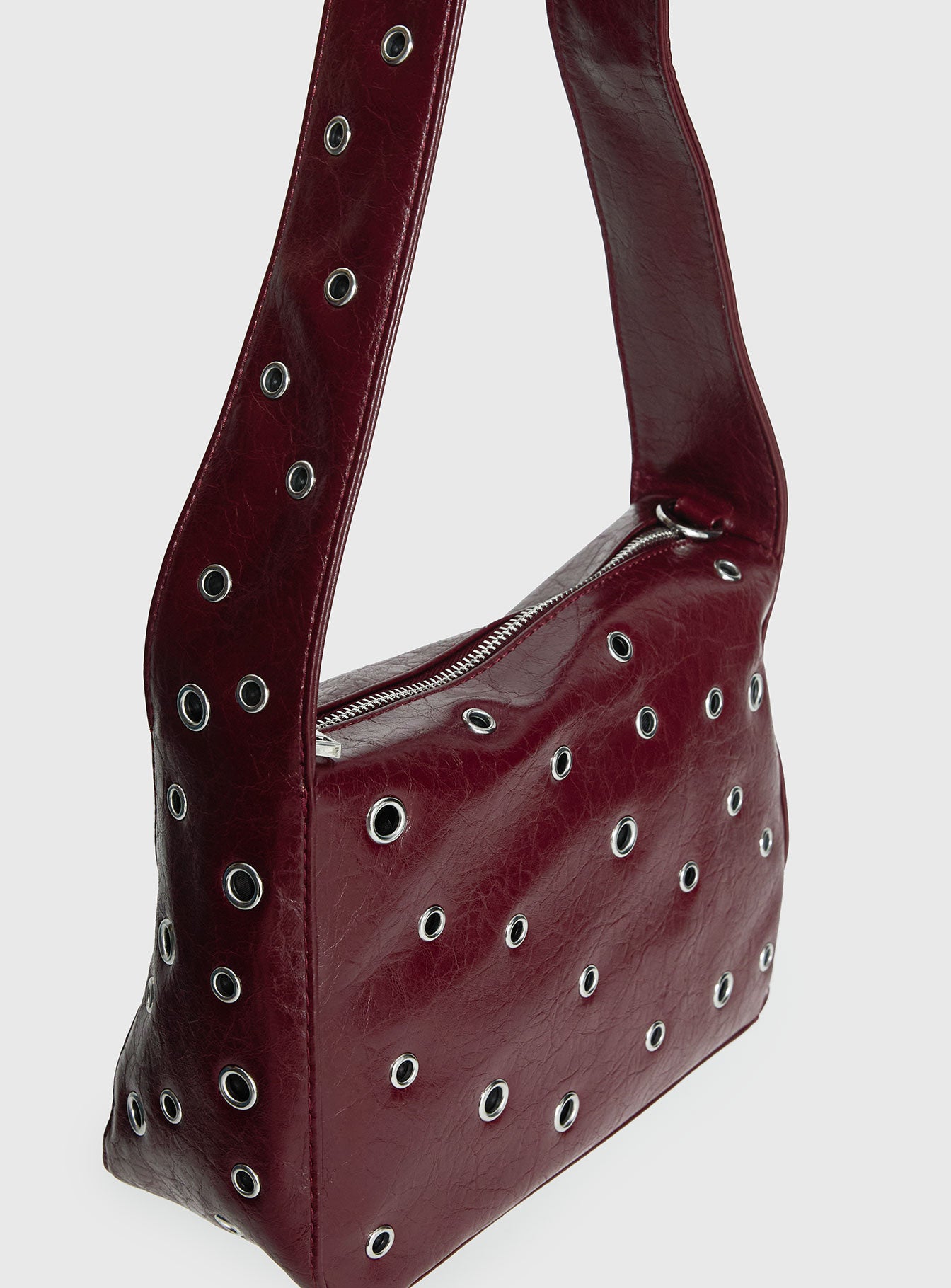 Dream Came True Eyelet Shoulder Bag Cherry - Image 5