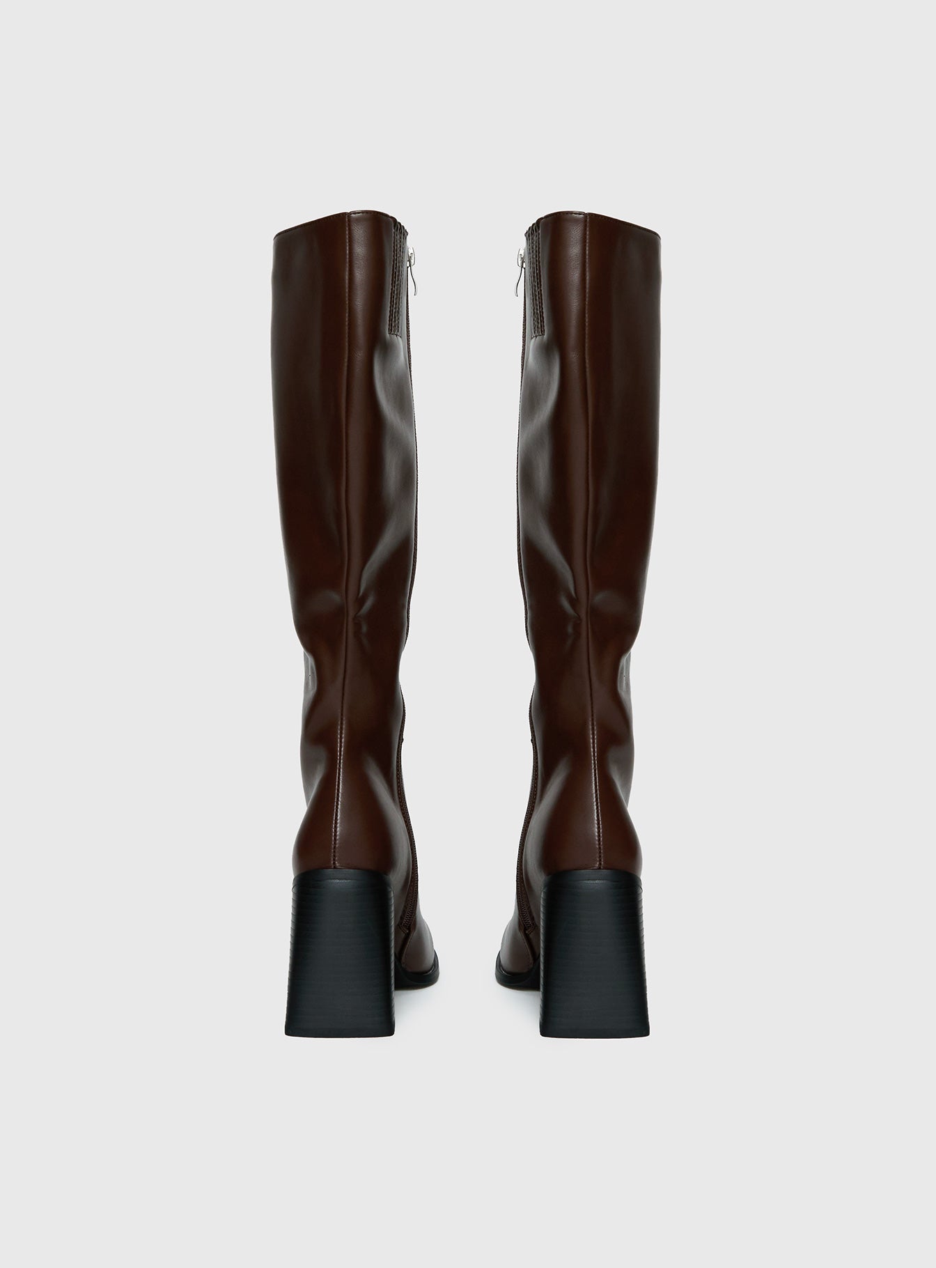 Renzo Knee High Boots Brown - Image 5