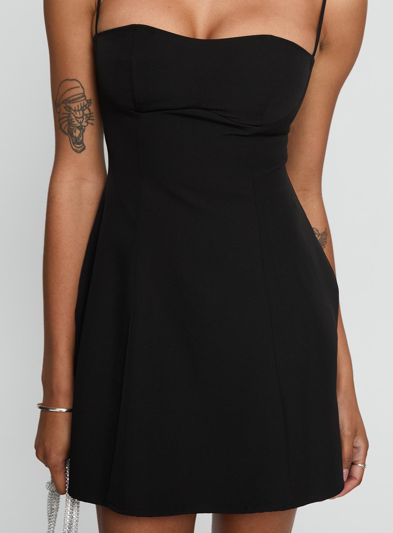 Easy To Love Mini Dress Black - Image 5