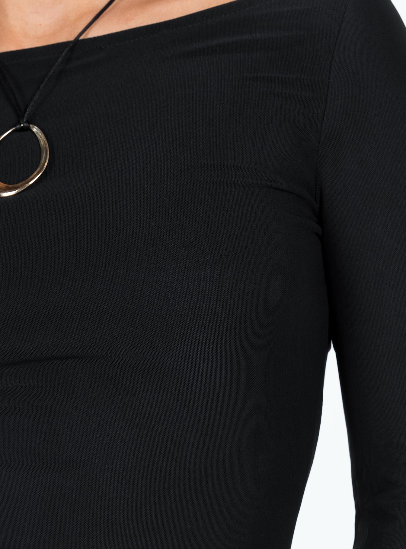 Lukea Long Sleeve Mini Dress Black - Image 11