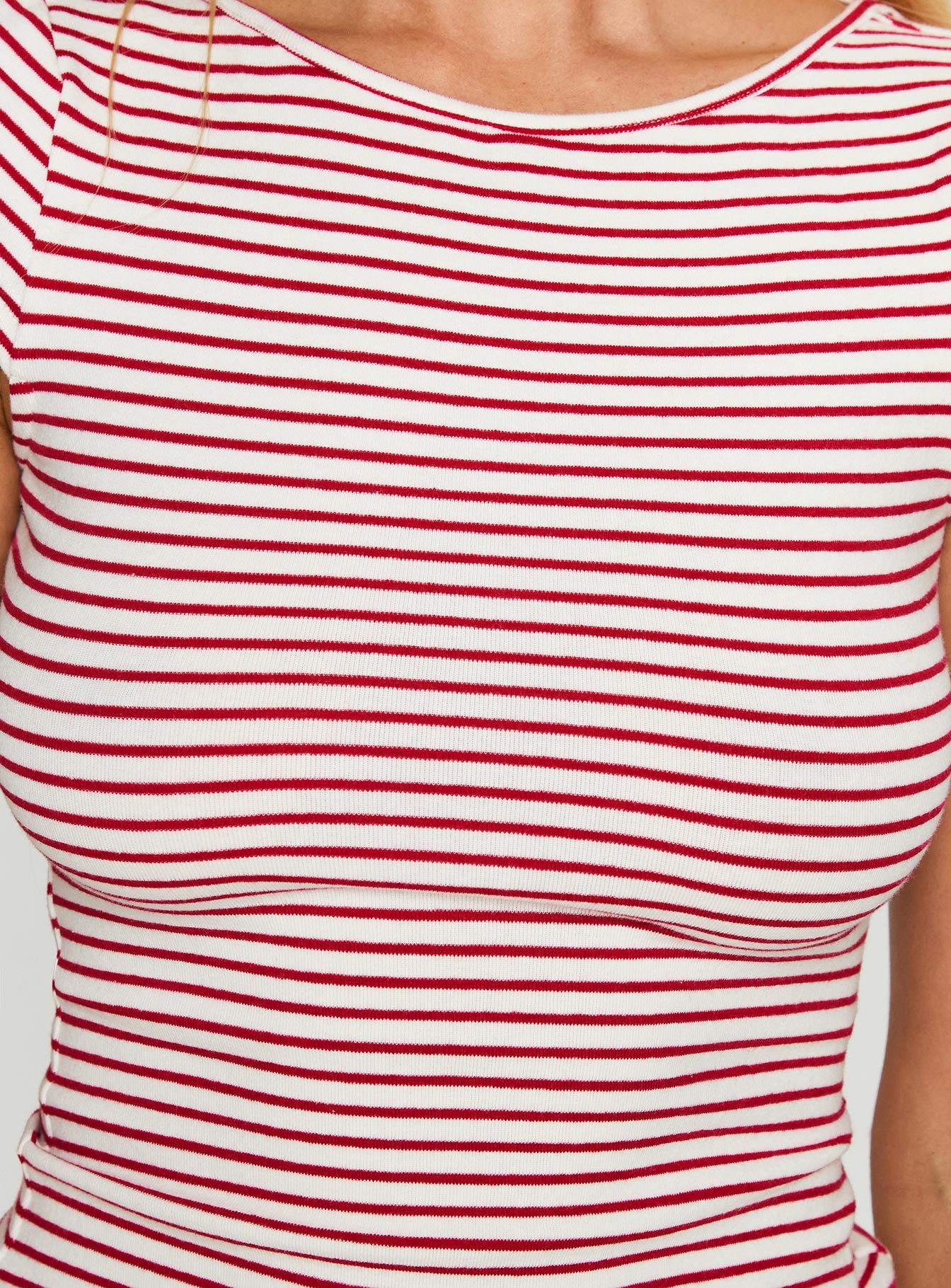 Drives Me Crazy Backless Top Red Stripe - Image 6