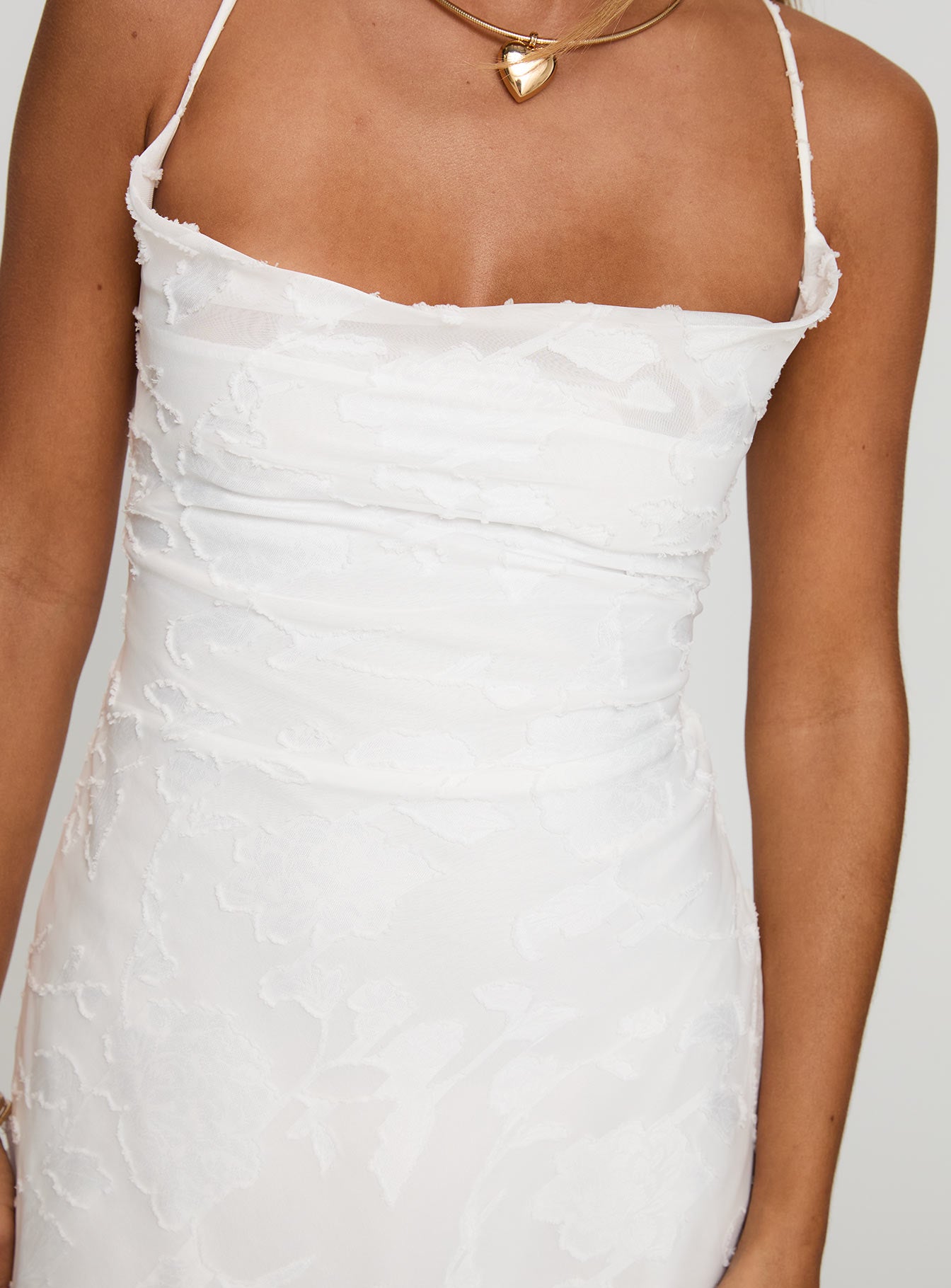 Celena Mini Dress White Floral - Image 6