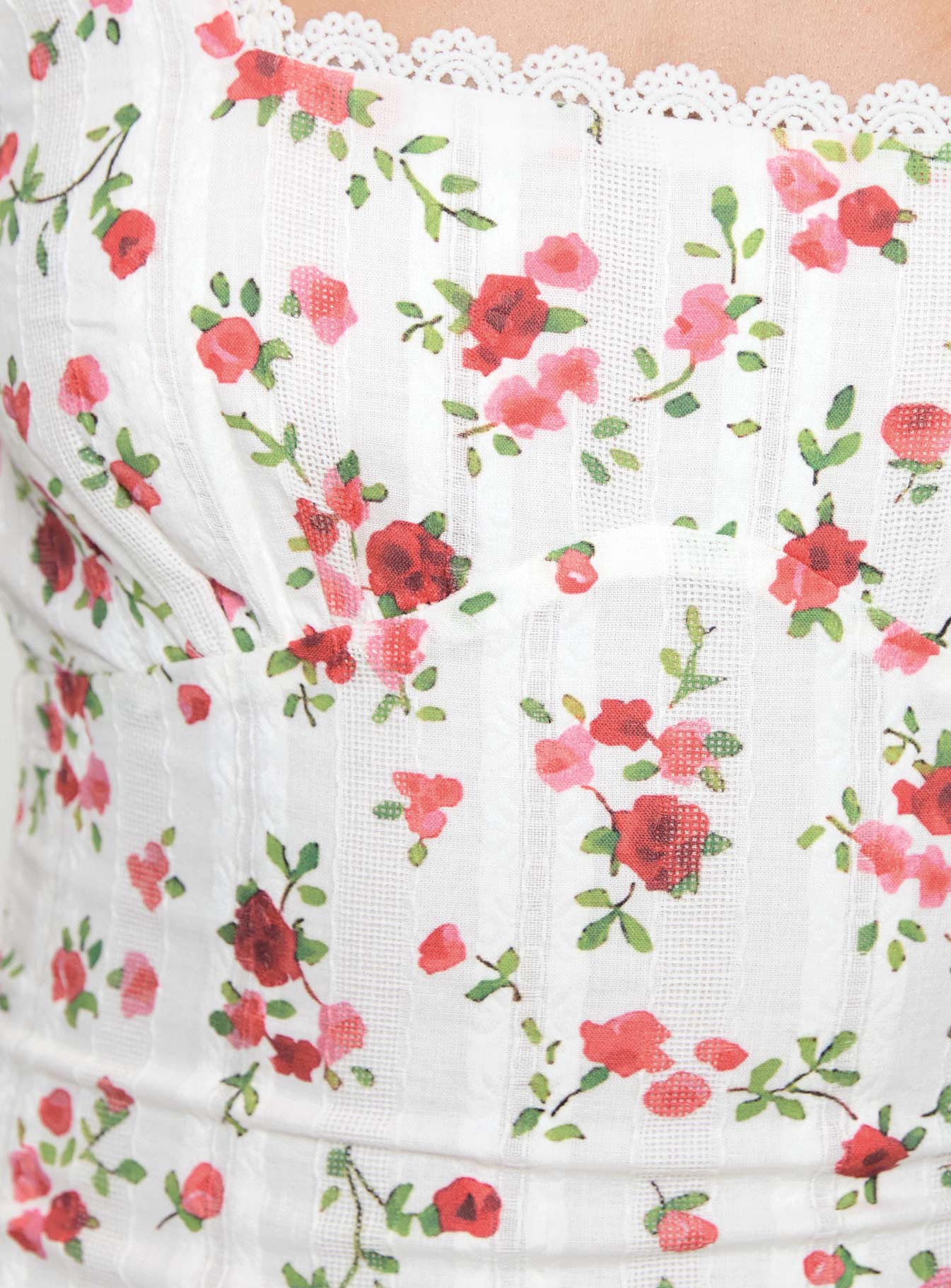 Dasha Mini Dress White Floral Tall - Image 6