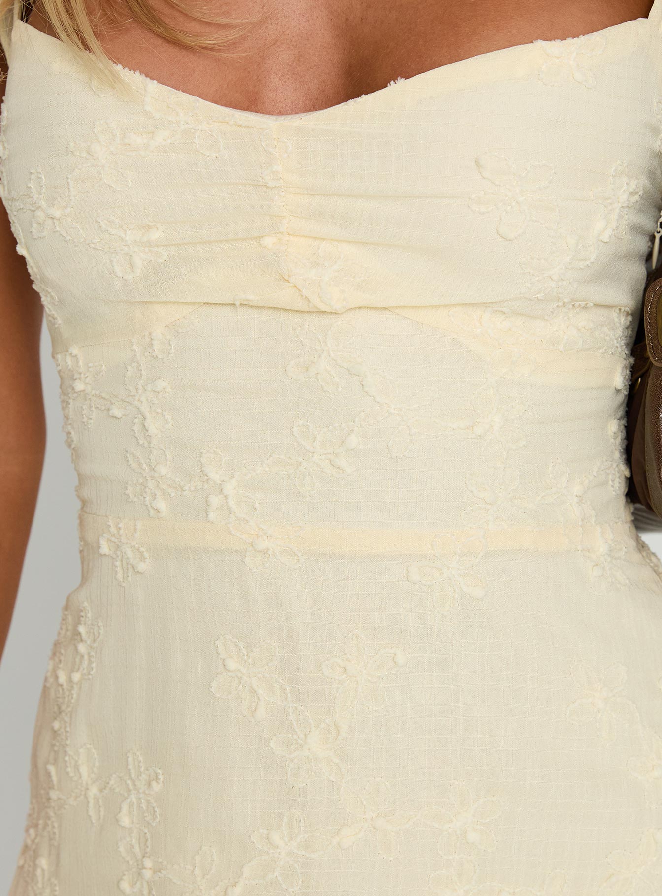 Landon Mini Dress Lemon - Image 6