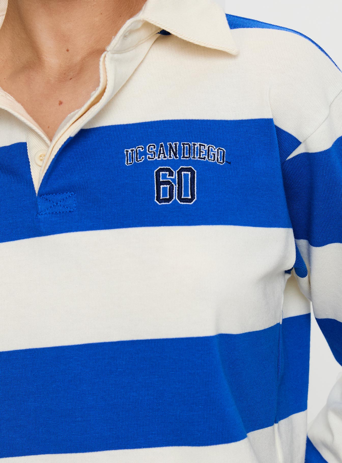 Ucsd Rugby Polo Navy White - Image 6
