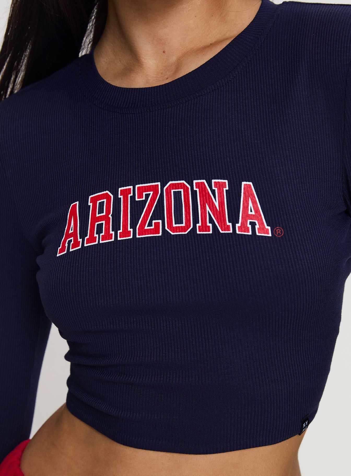 U Of A Bring It Back Long Sleeve Top Navy - Image 6