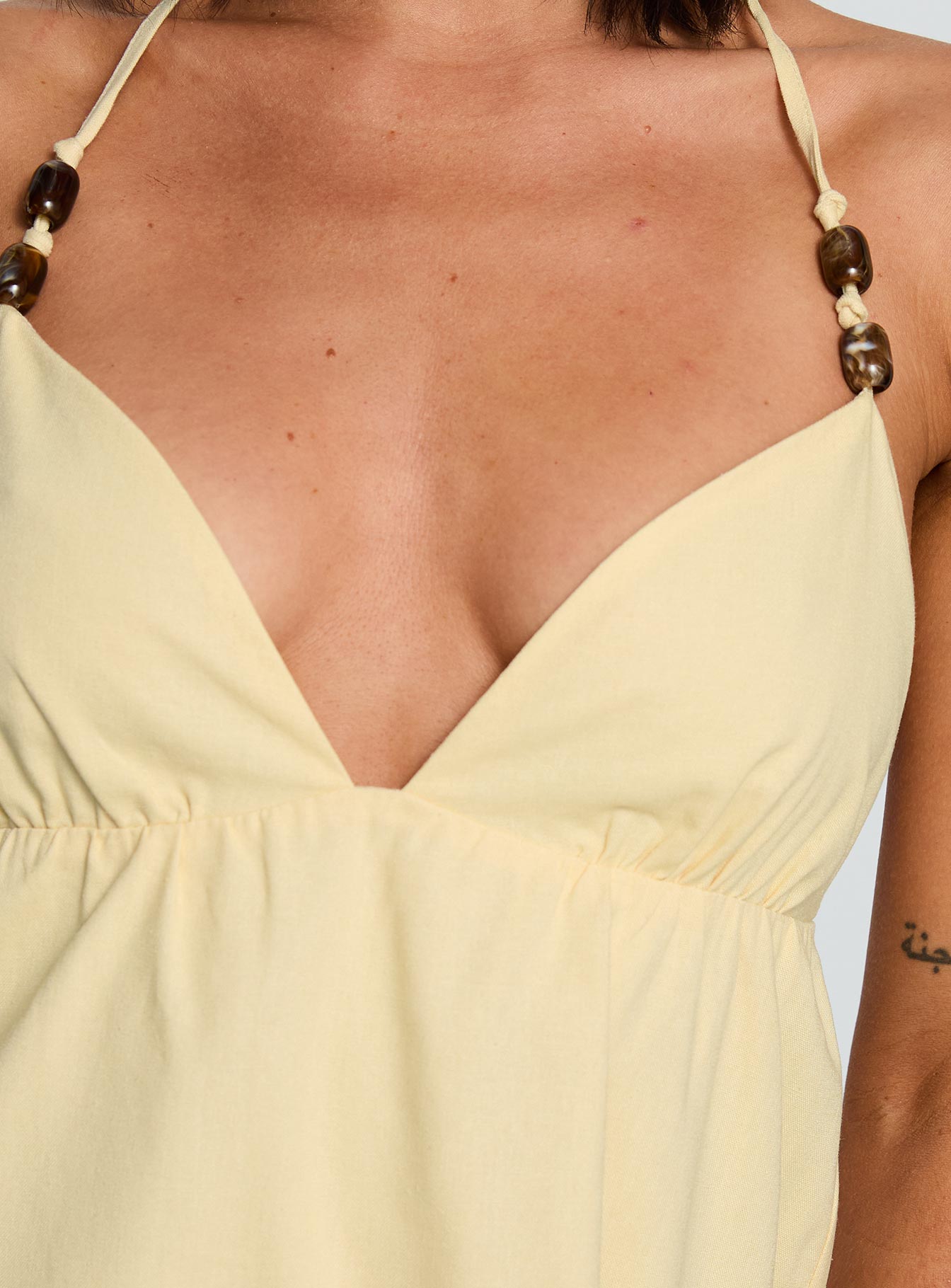 Melanea Mini Dress Yellow - Image 6
