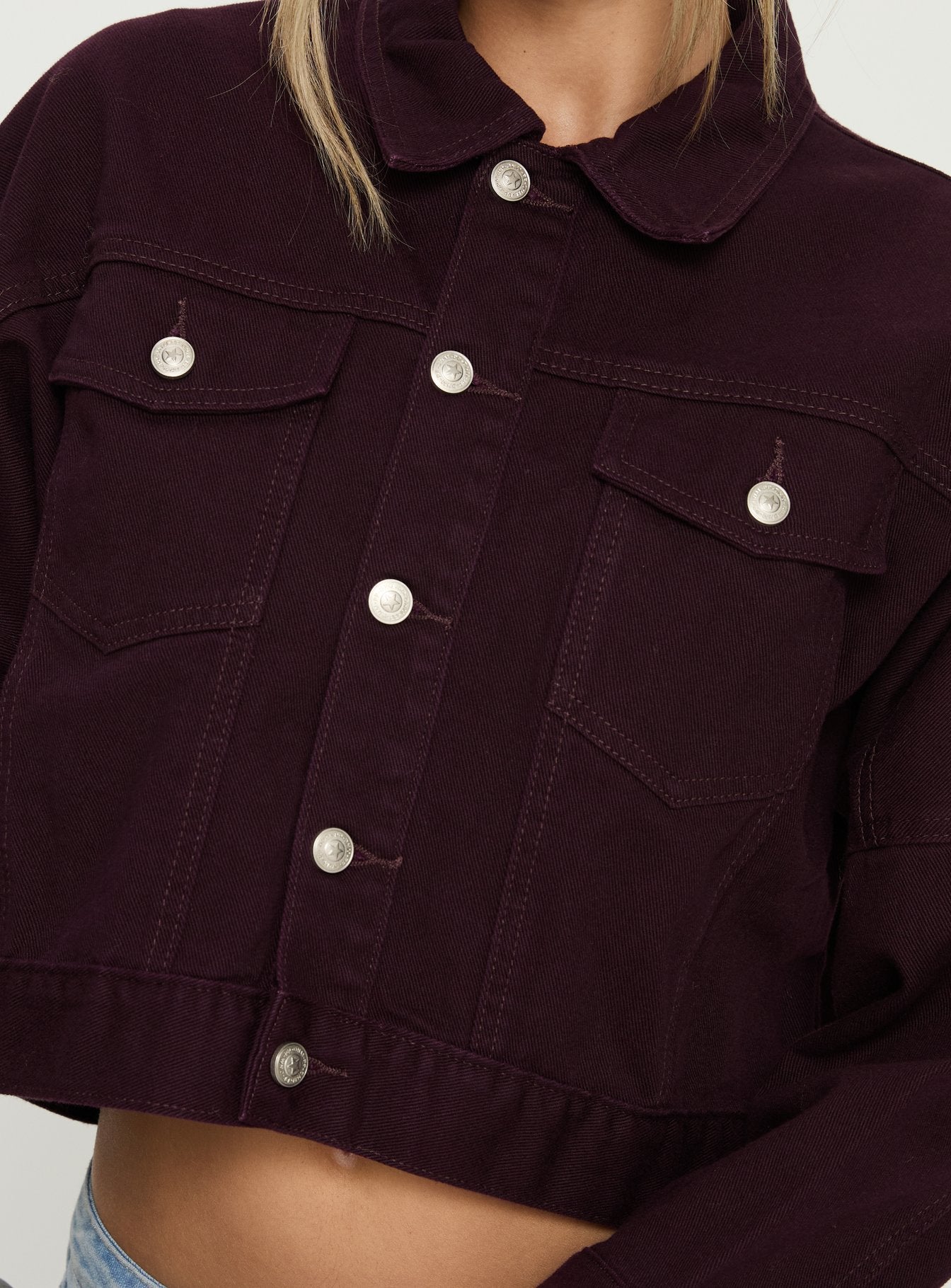 Hughes Denim Jacket Currant - Image 5