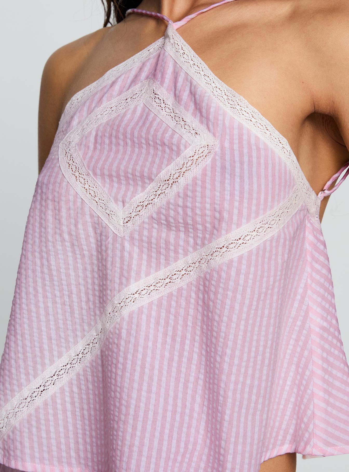 Jezabele Halter Top Pink Stripe - Image 6