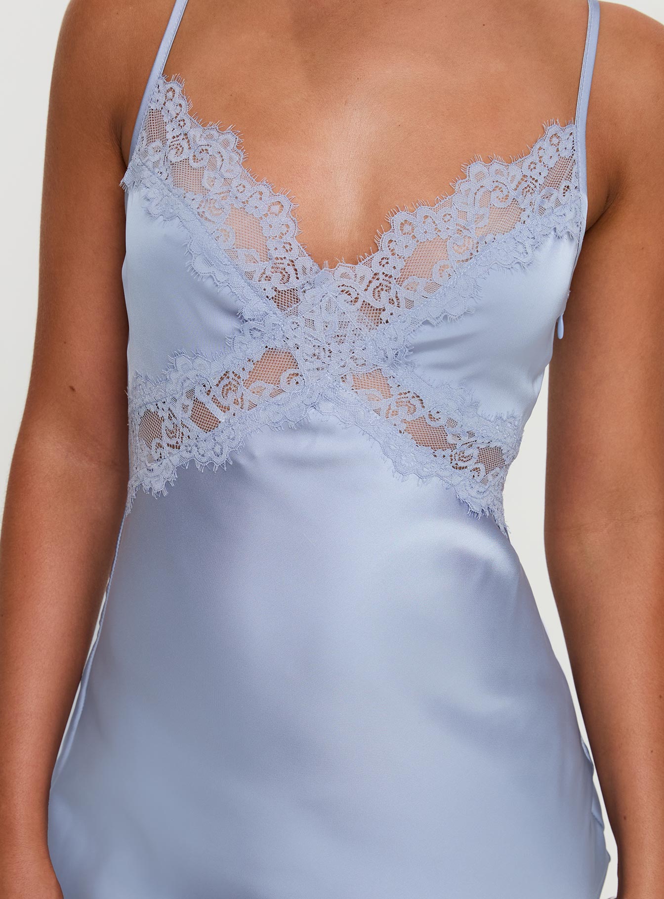 Treasure Bias Cut Maxi Dress Blue - Image 6