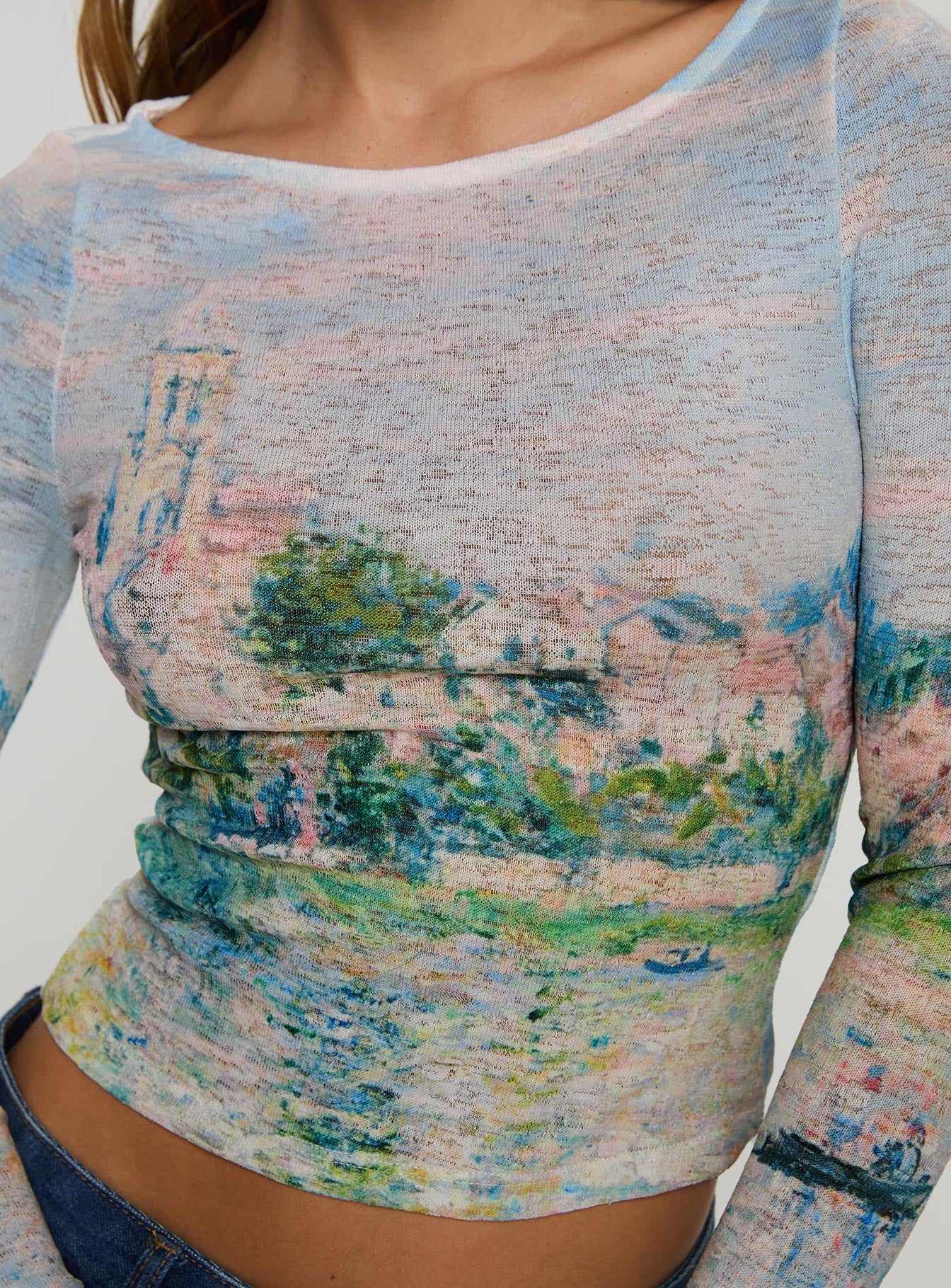 Castle On The Hill Long Sleeve Top Multi - Image 6